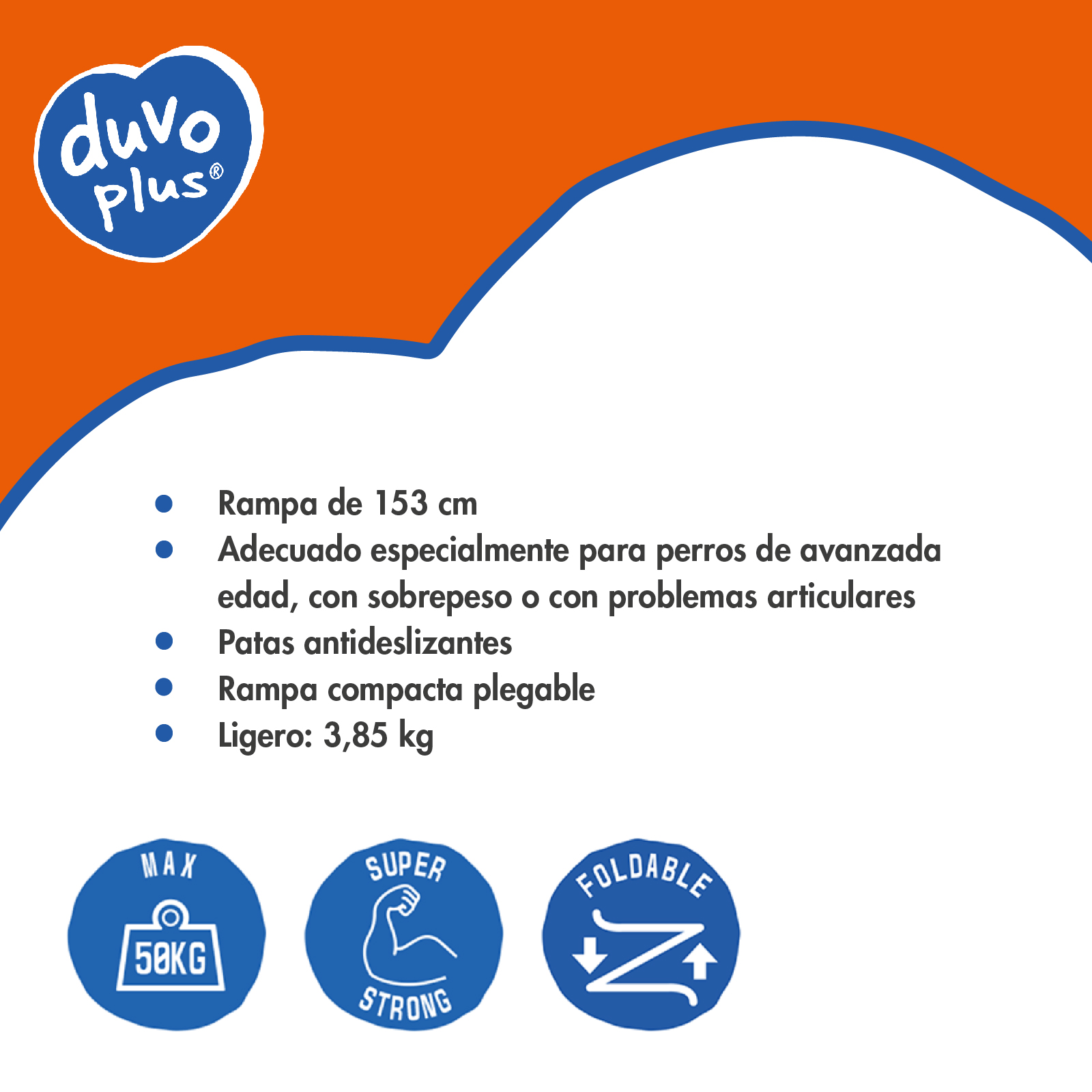 DUVO RAMPA PARA COCHE HASTA 50 KG