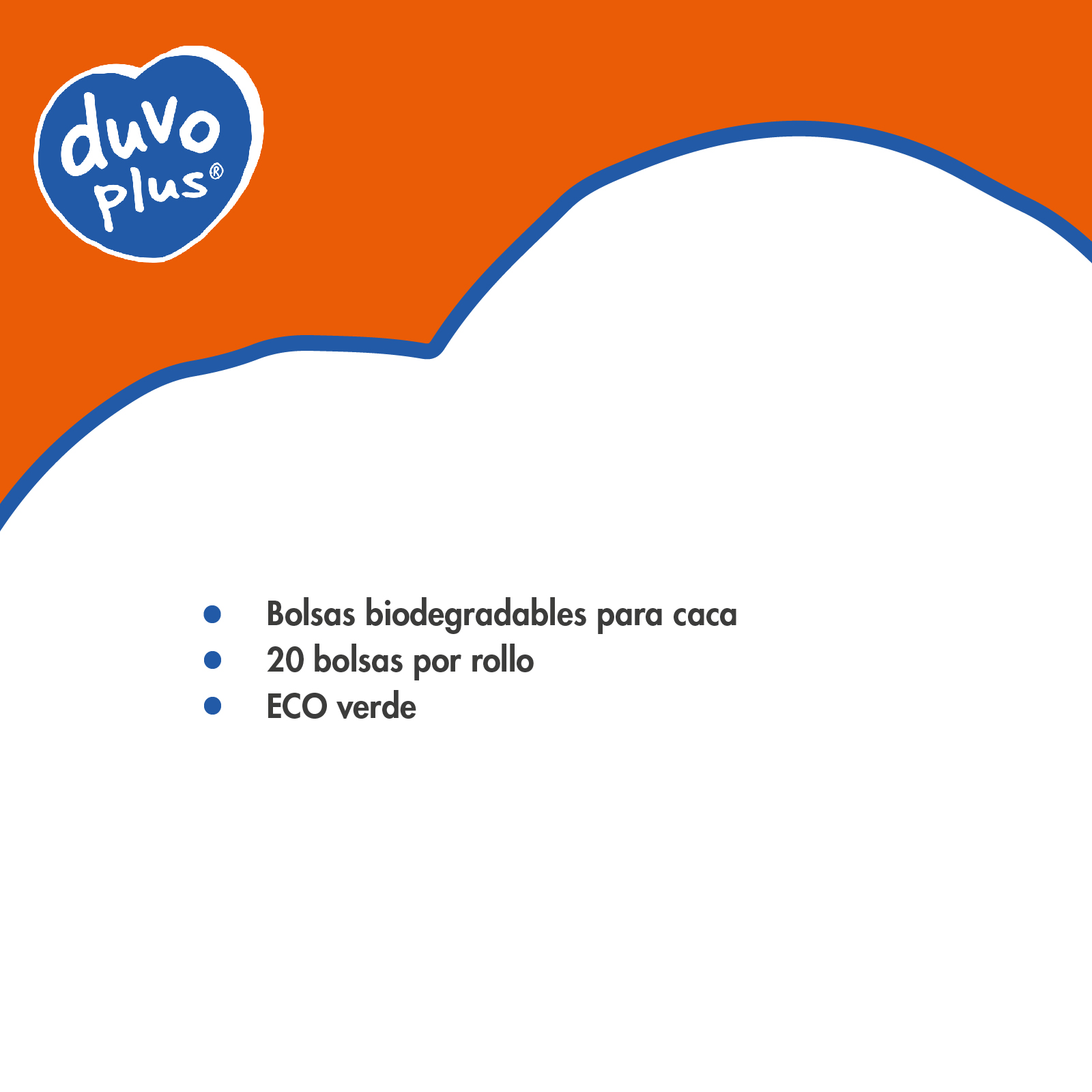 DUVO BOLSAS HIGIENICAS BIODEGRADABLES VERDES BLISTER 4 x 20 UNI