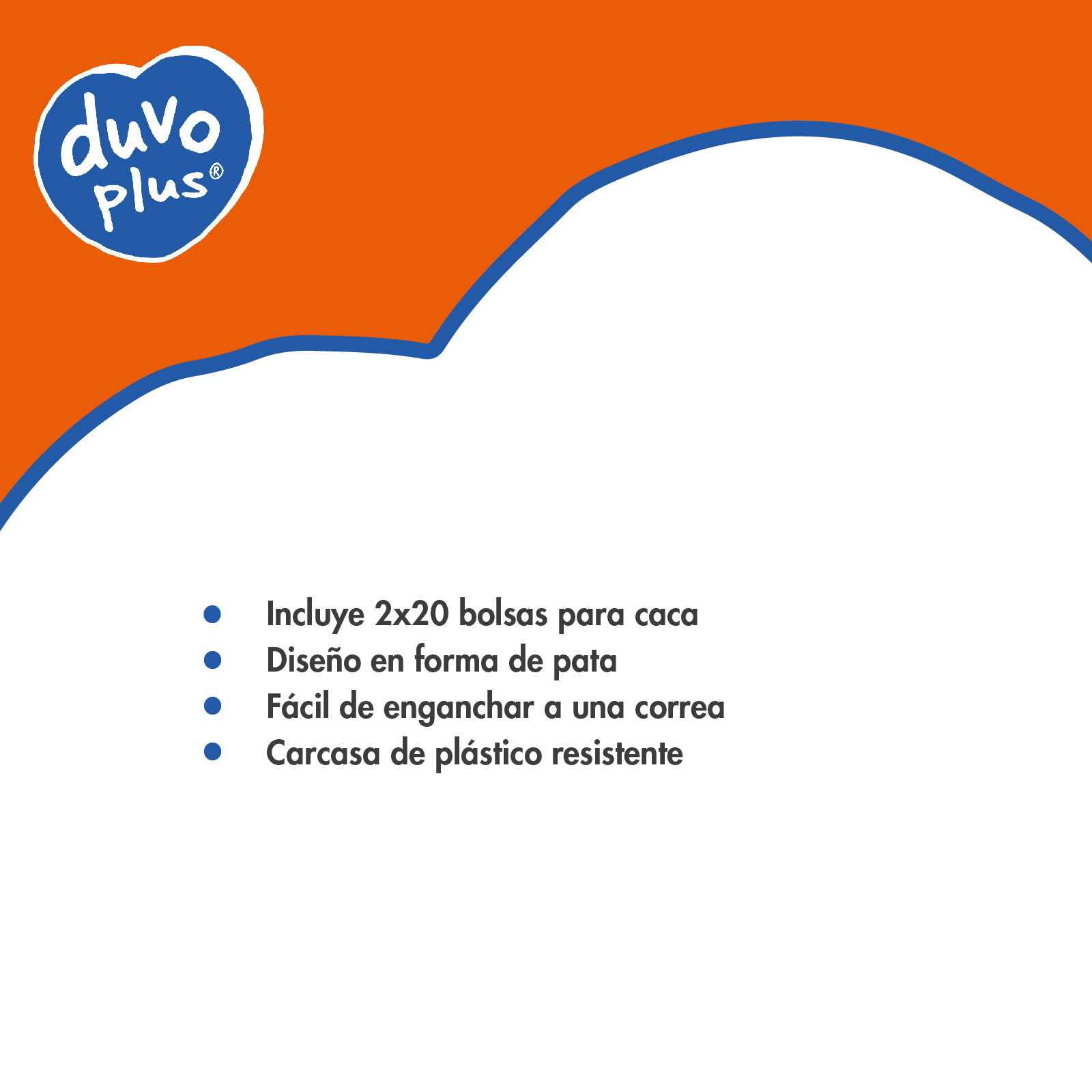 DUVO DISPENSADOR HUESO BOLSAS HIGIENICAS 2 X 20 UNI