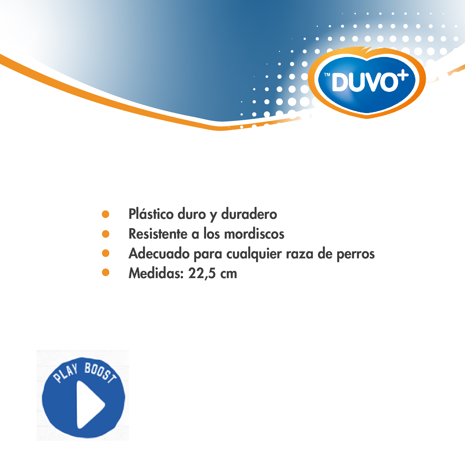 DUVO FRISBEE PLASTICO 22.5 CM