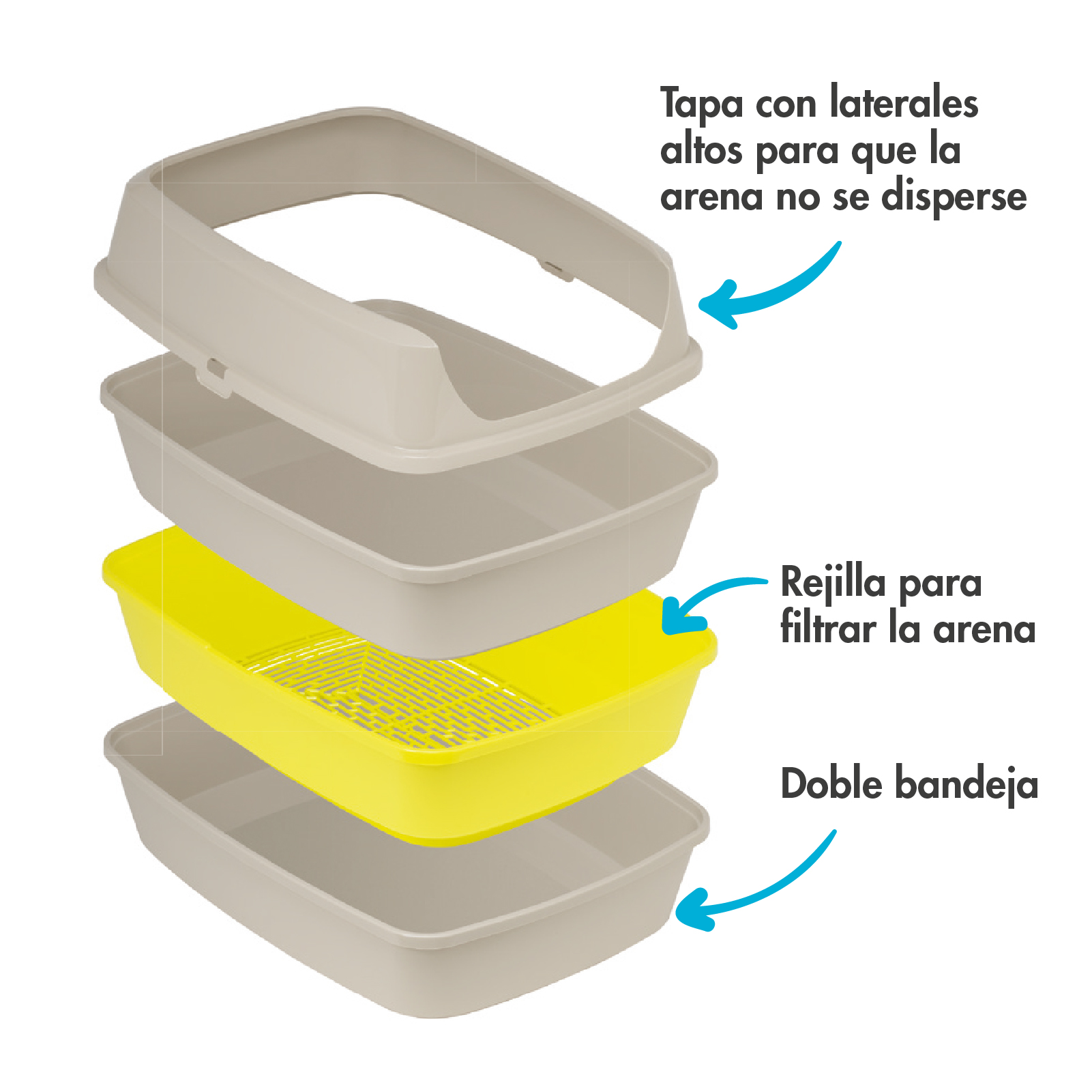 MODERNA BANDEJA CON REJILLA LIFT TO SIFT