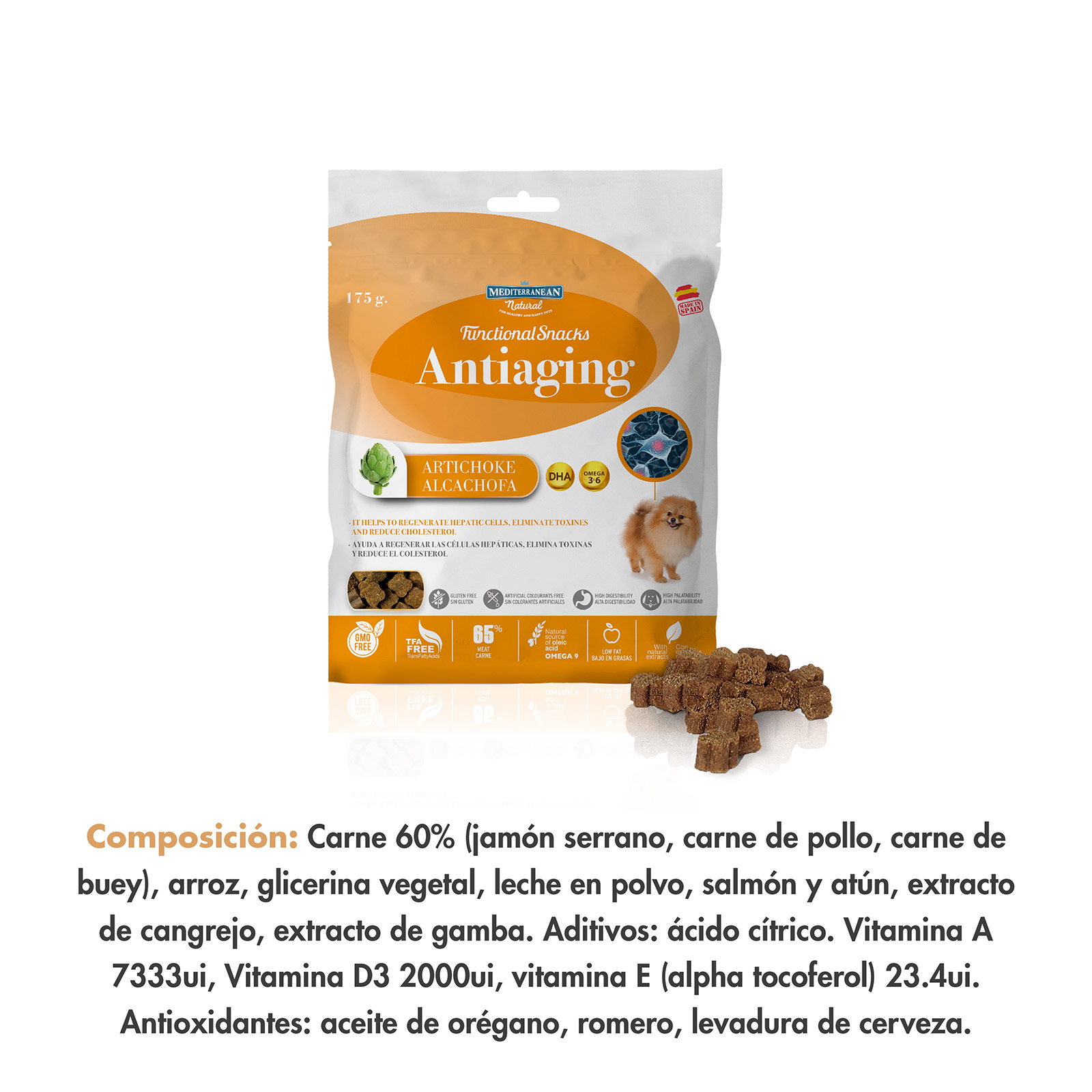 MDT FUNCIONAL SNACKS ANTIANGING  175 GR  10 UNI