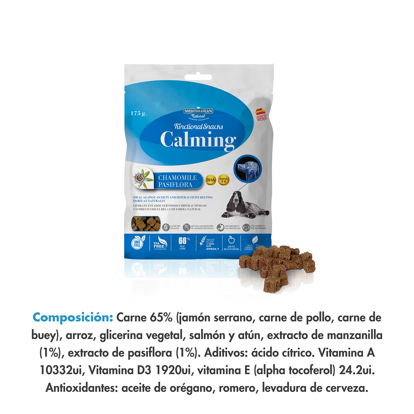 MDT FUNCIONAL SNACKS CALMING-ANTIESTRES  175 GR  10 UNI