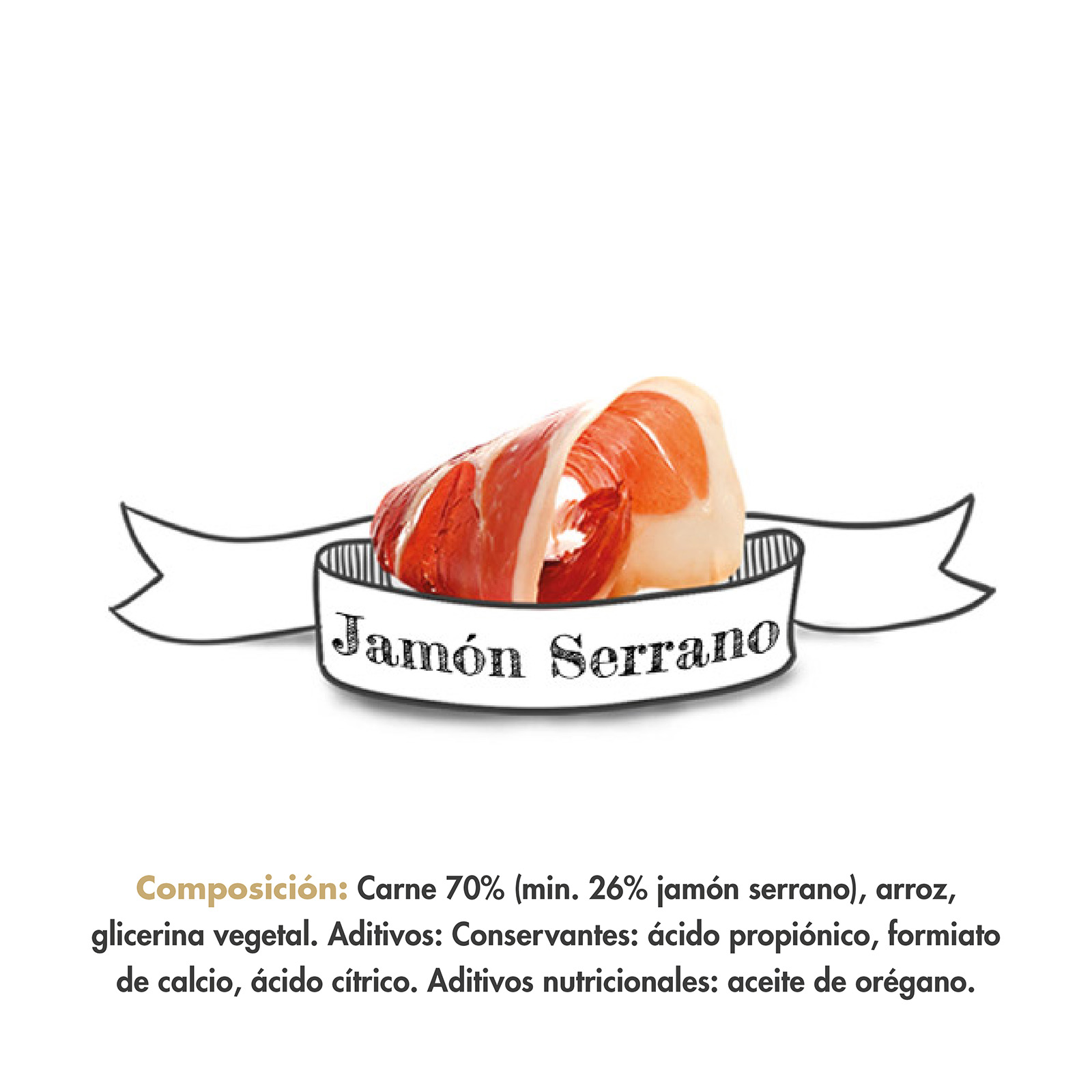 MDT SERRANO SNACK PERROS JAMON 100 GR