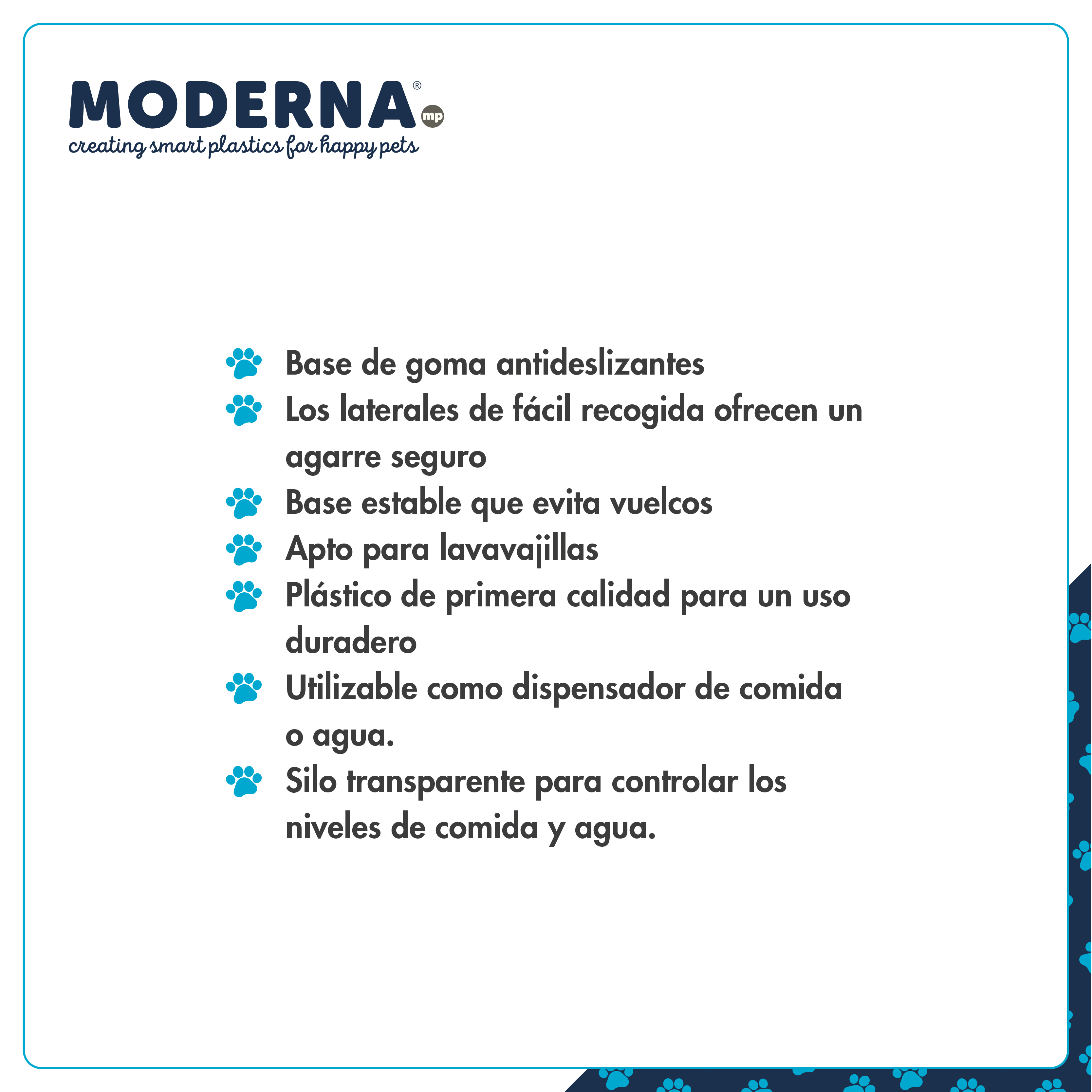 MODERNA COMEDERO-BEBEDERO SENSIFLO