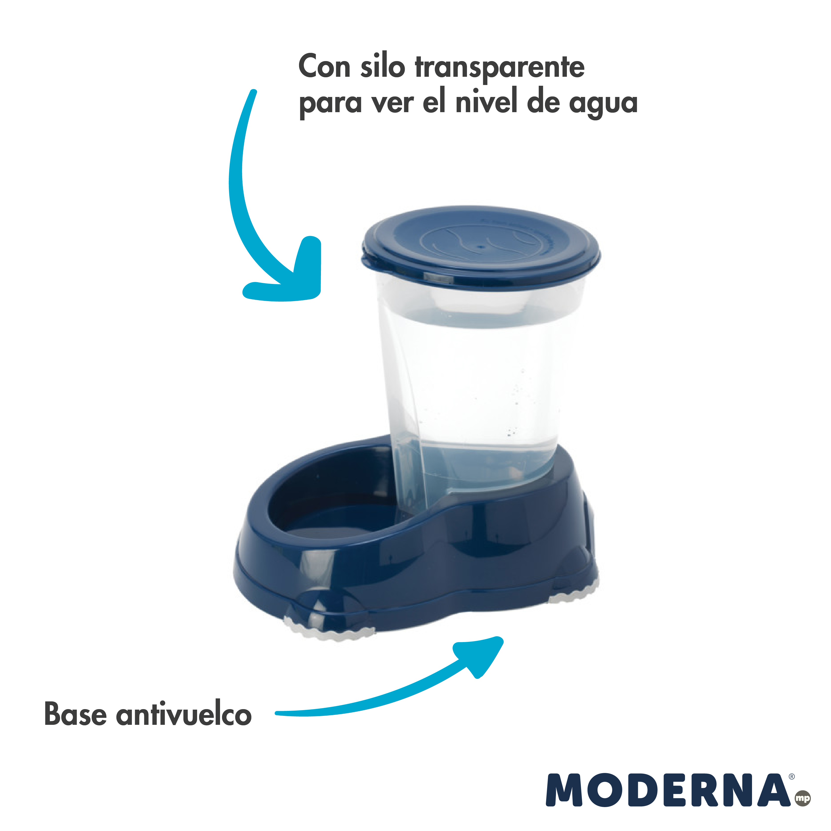 MODERNA BEBEDERO TOLVA SMART GRANDE 3 L