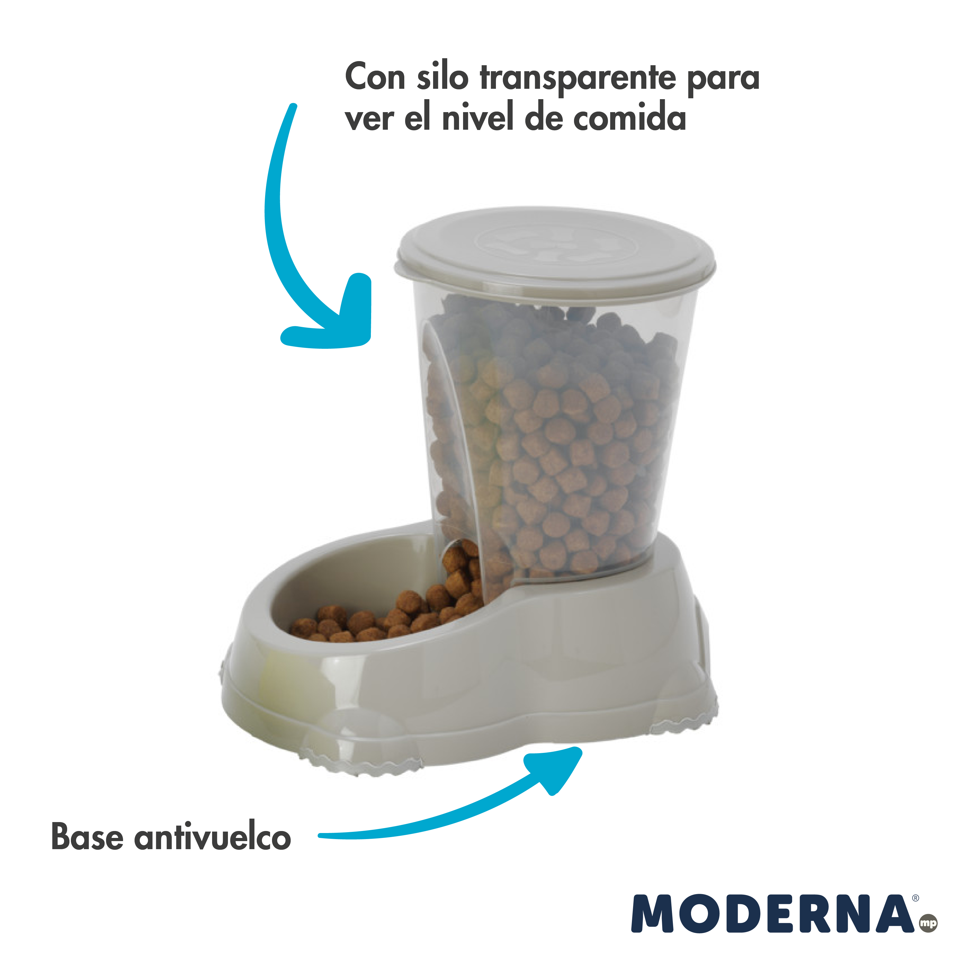MODERNA COMEDERO TOLVA SMART GRANDE 3 L