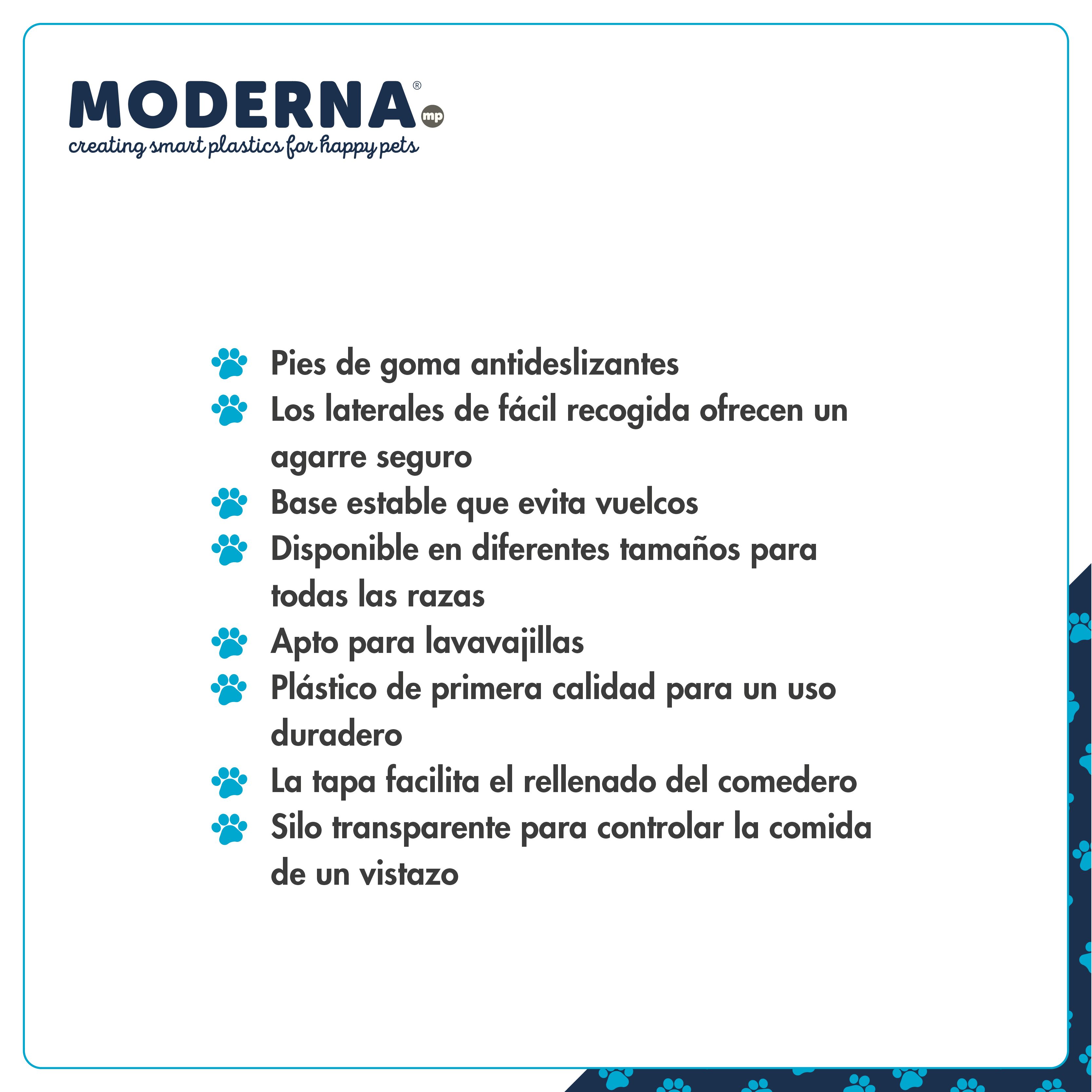 MODERNA COMEDERO TOLVA SMART PEQUEÑO 1.5 L