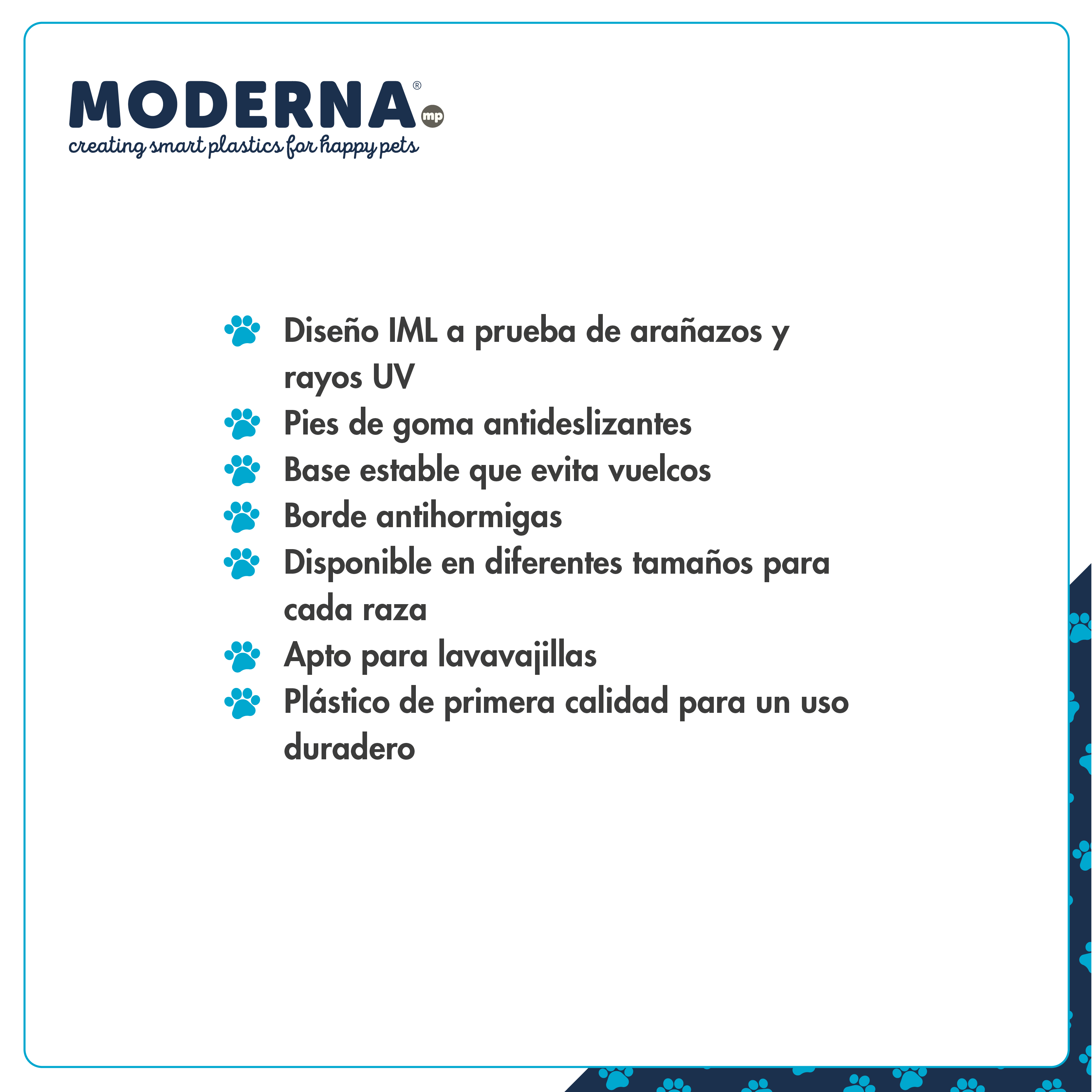 MODERNA COMEDERO TRENDY DINNER PERRO Nº1 LUXURIOUS 350 ml