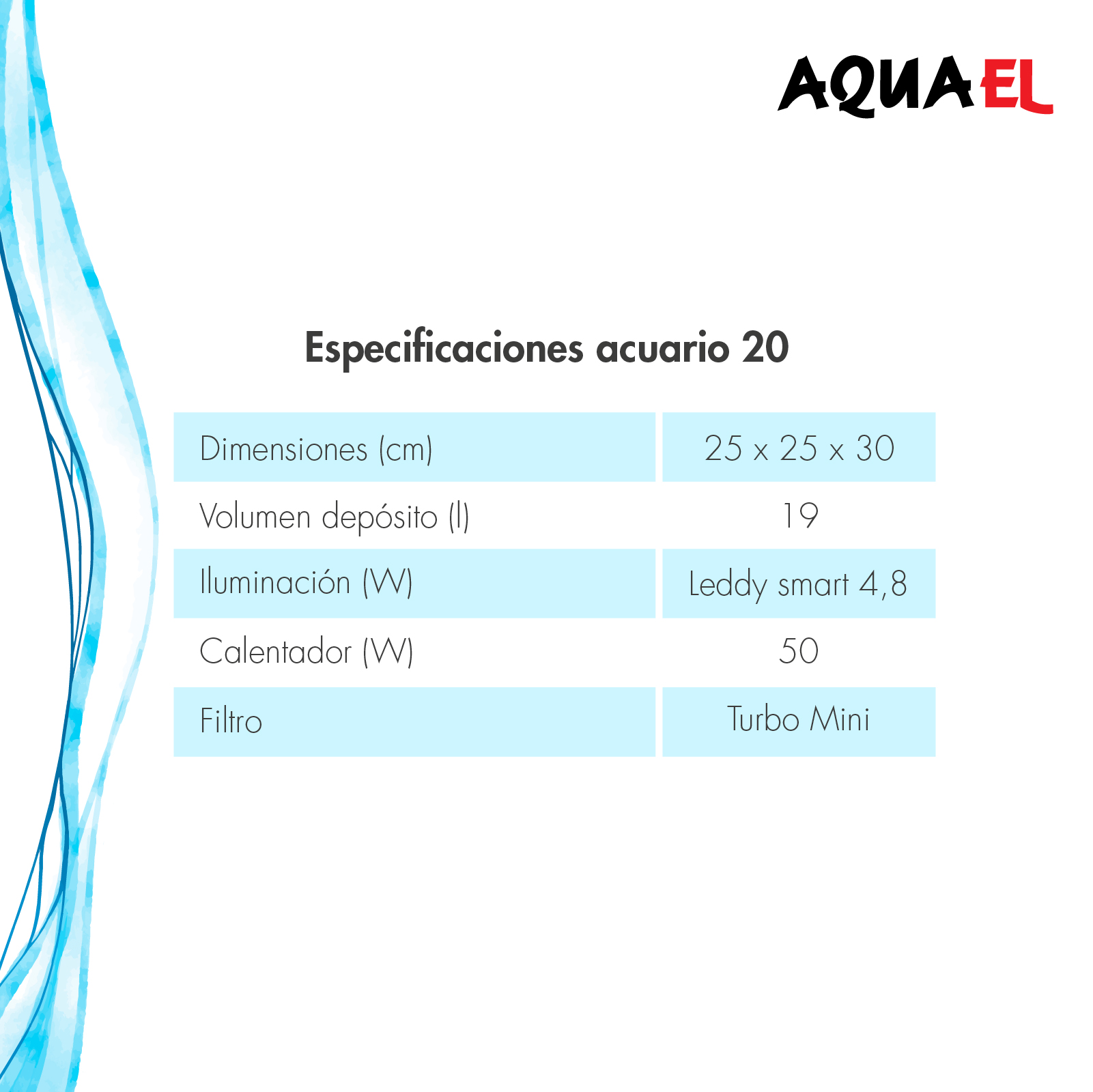 AQUAEL ACUARIO COMPLETO SHRIMP BLANCO D&amp;N