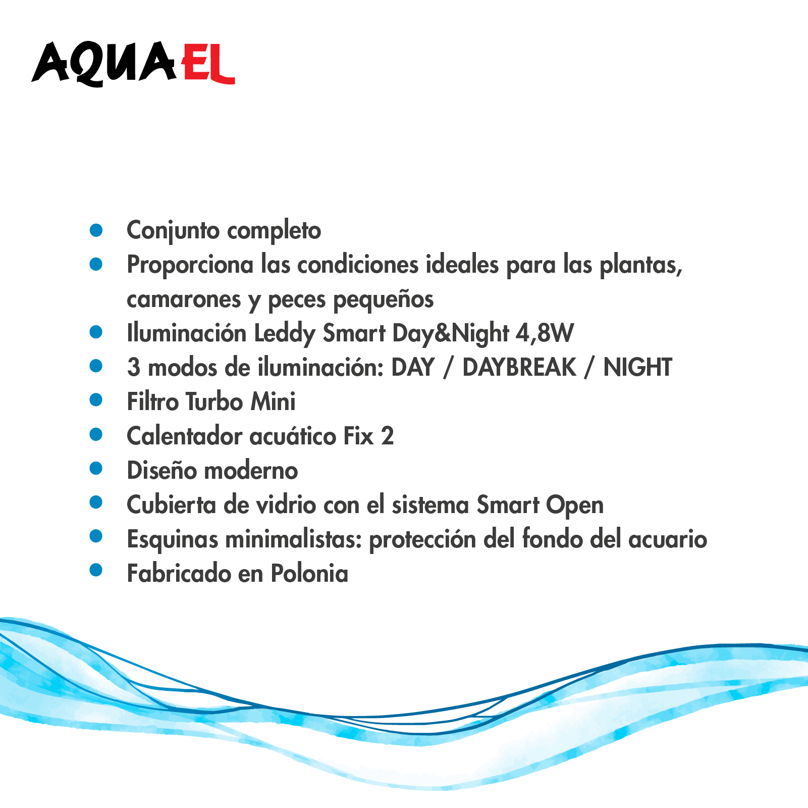 AQUAEL ACUARIO COMPLETO SHRIMP NEGRO D&amp;N