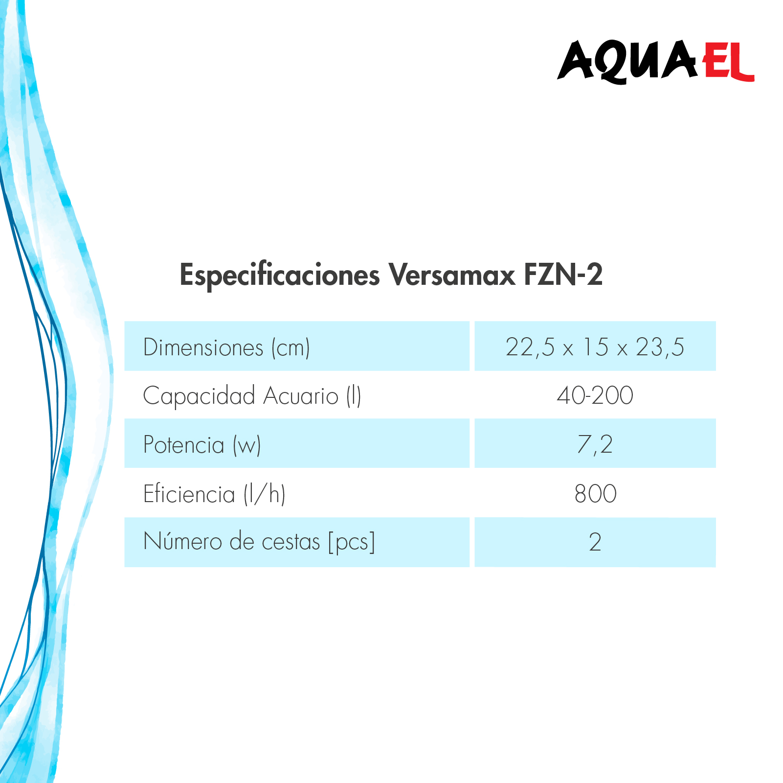 AQUAEL FILTRO CASCADA VERSAMAX