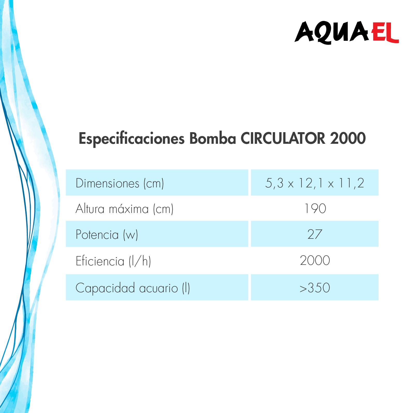 AQUAEL BOMBA INTERIOR CIRCULATOR