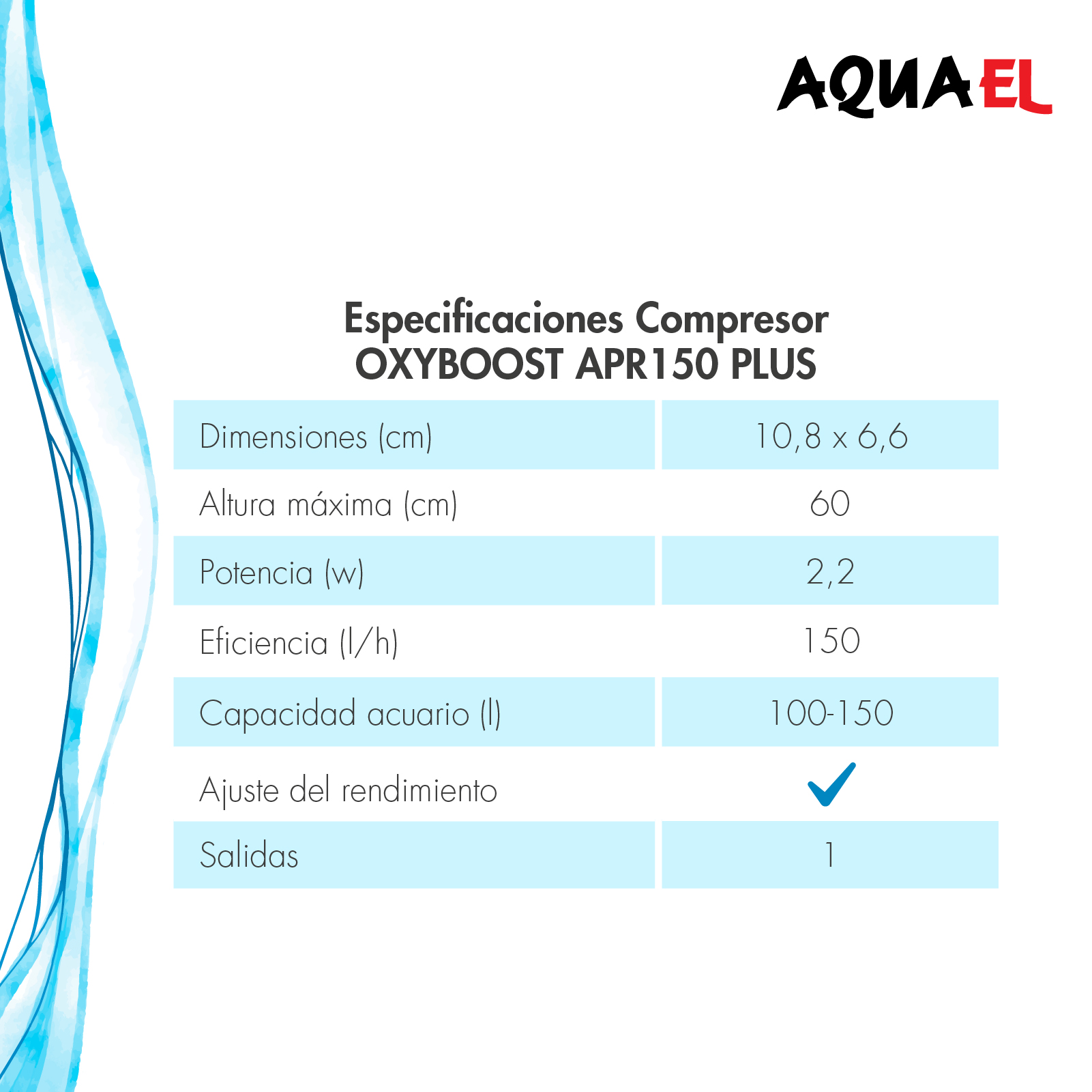 AQUAEL COMPRESOR OXYBOOST APR