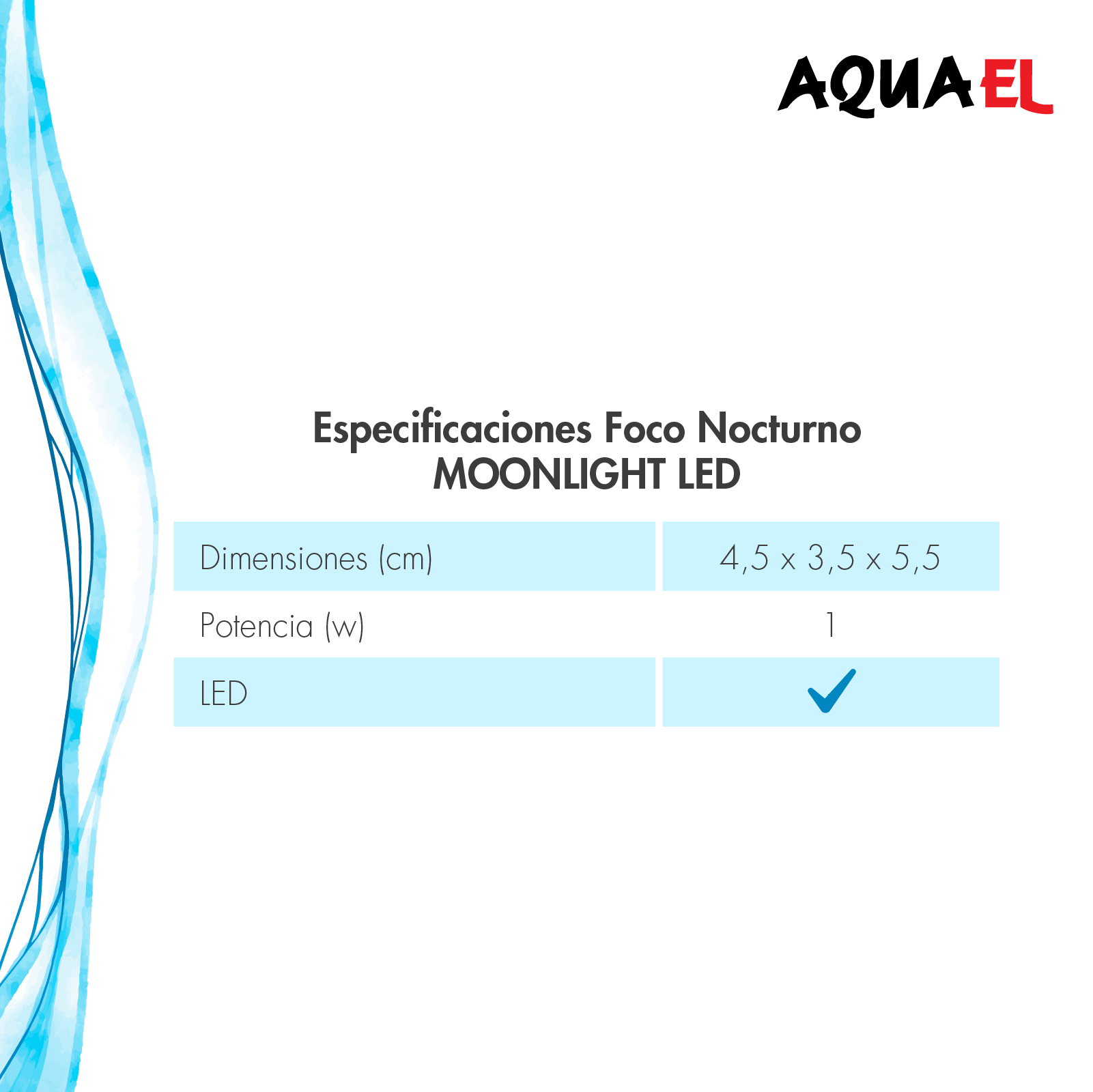 OFERTA AQUAEL FOCO NOCTURNO MOONLIGHT LED