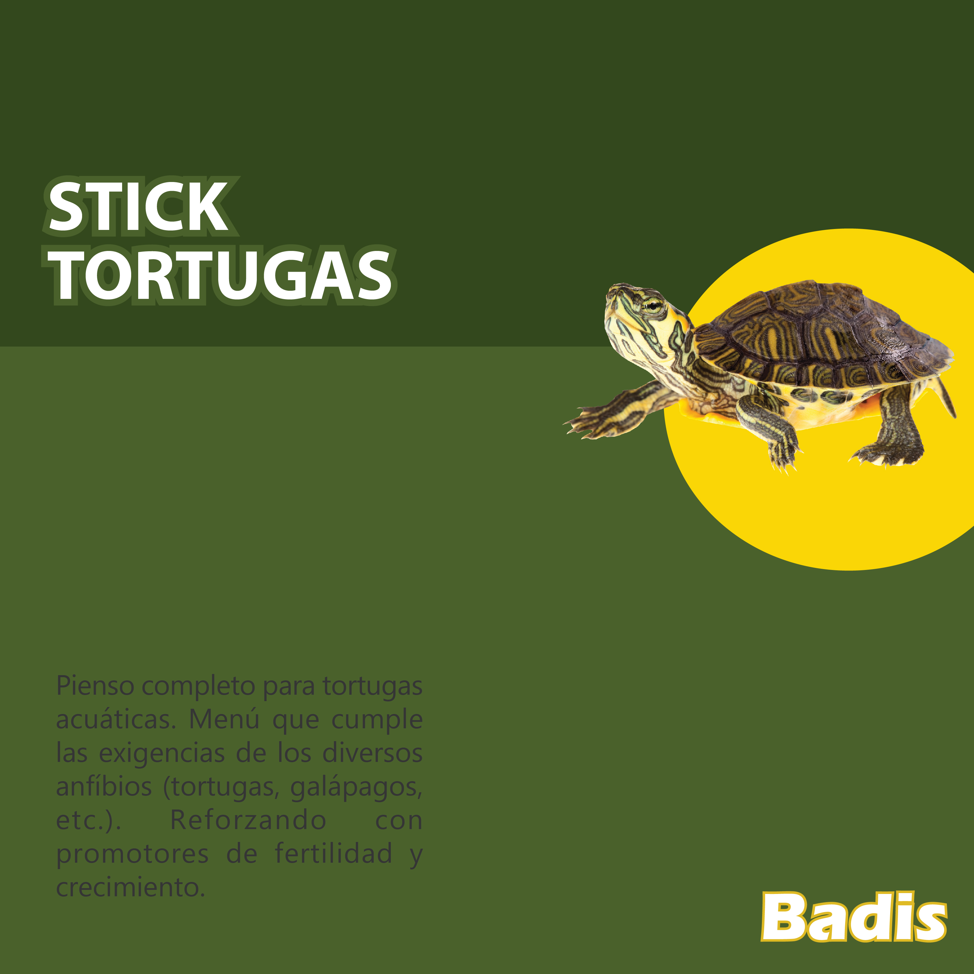 BADIS MENU DE TORTUGAS STICK