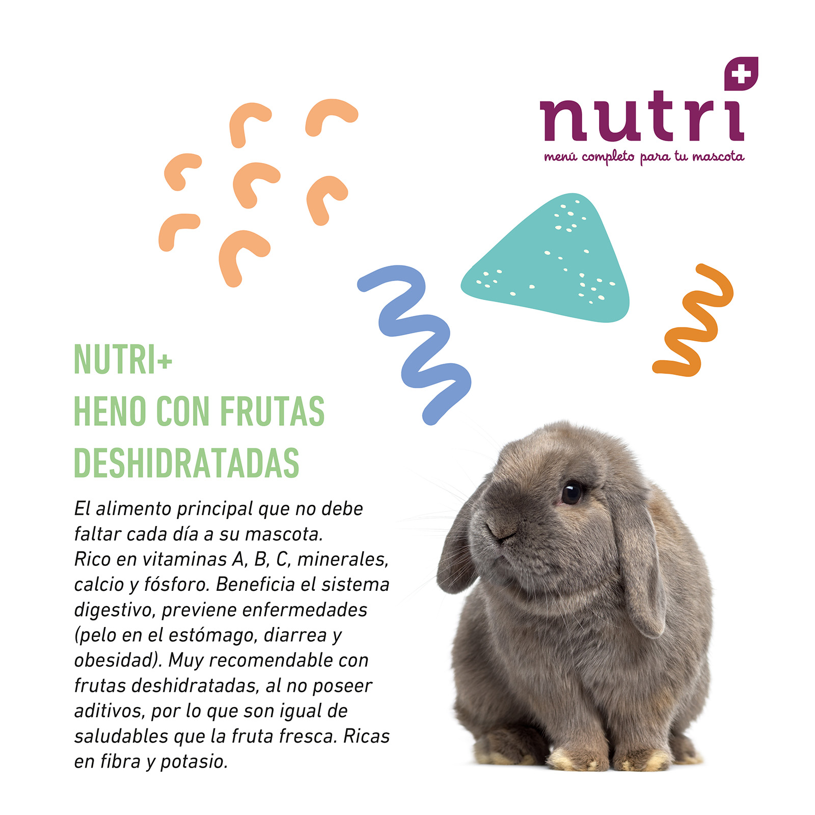 NUTRI+ HENO CON FRUTAS DESHIDRATADAS 500 GR