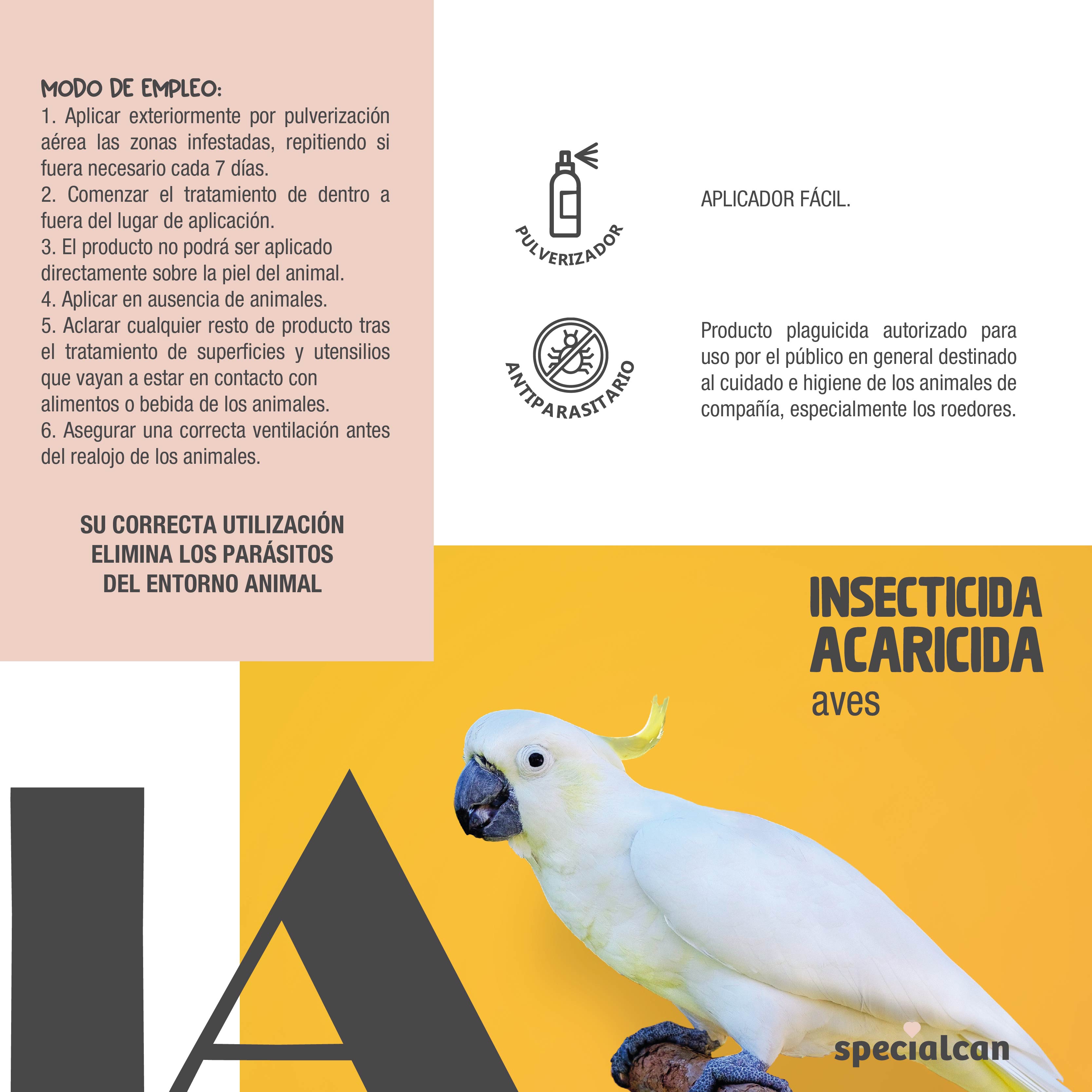 SPECIALCAN INSECTICIDA ACARACIDA AVES