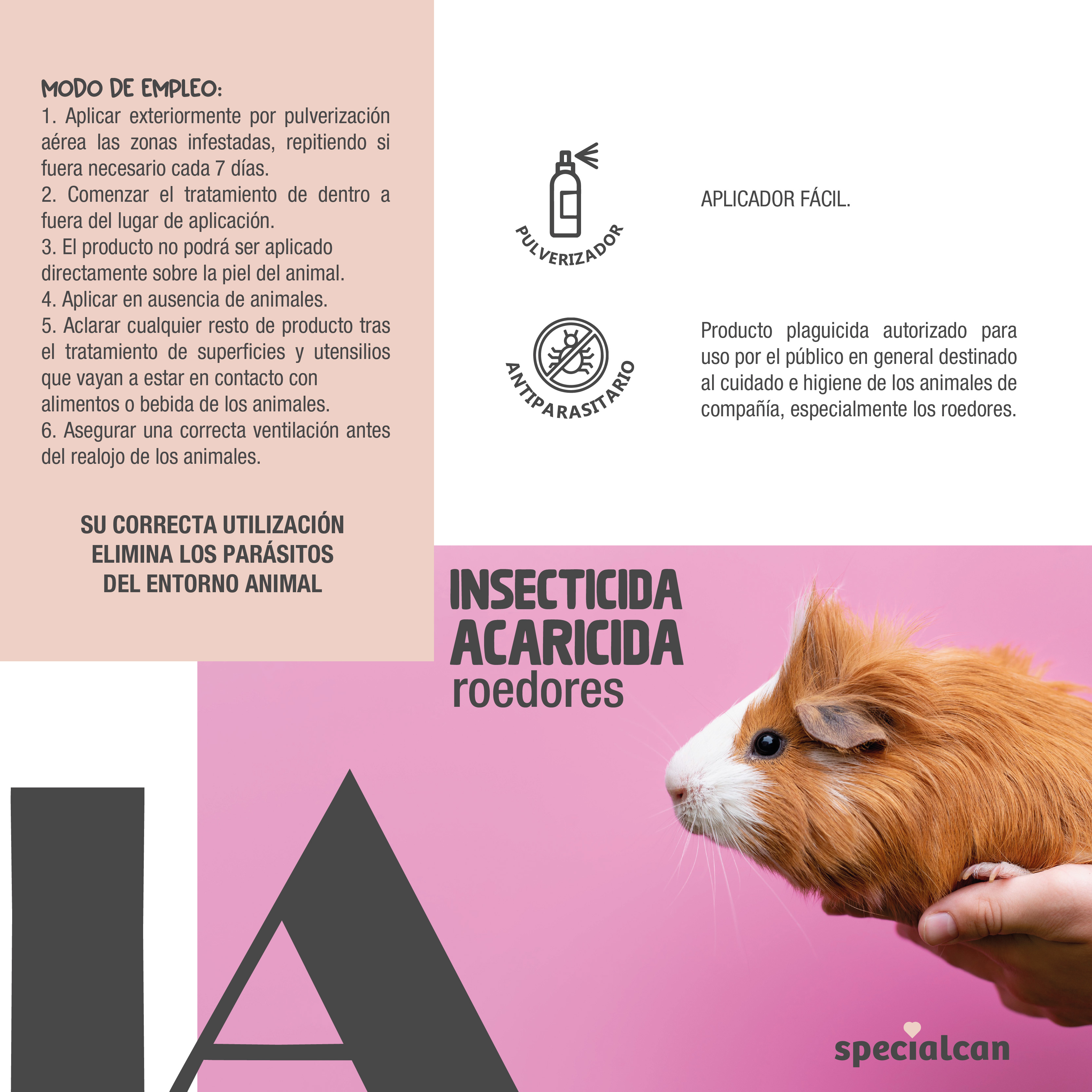 SPECIALCAN INSECTICIDA ACARACIDA ROEDORES 125 ML