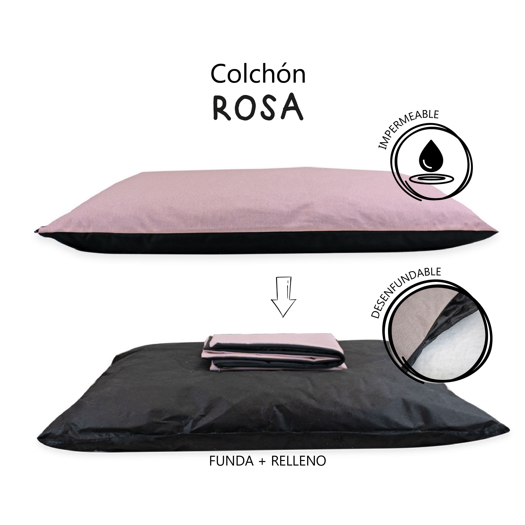 YAGU LOTE COLCHON MYKONOS T-2  80 x 60 x 12 CM