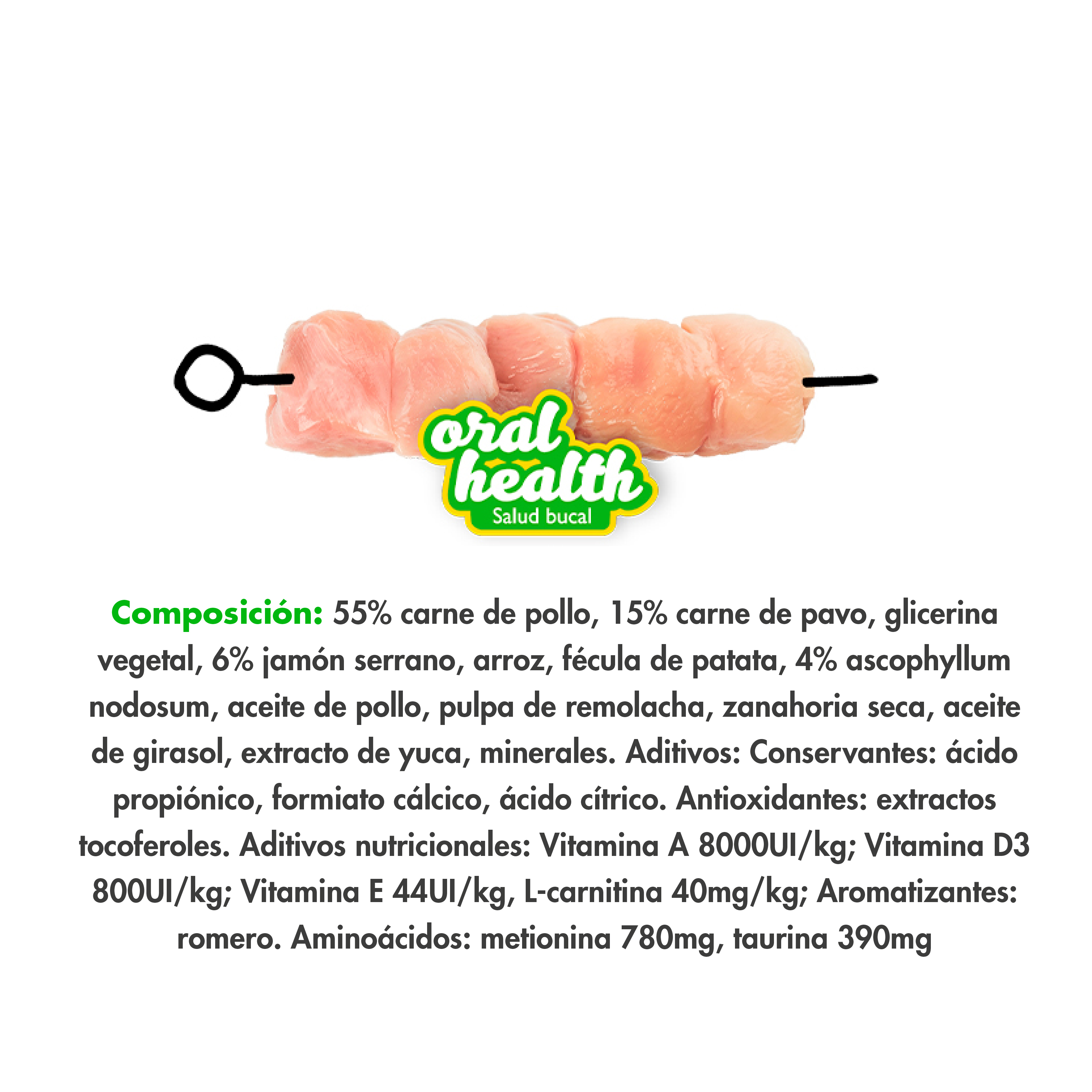 MDT NEW SERRANO SNACKS GATO SALUD BUCAL POLLO 50 GR