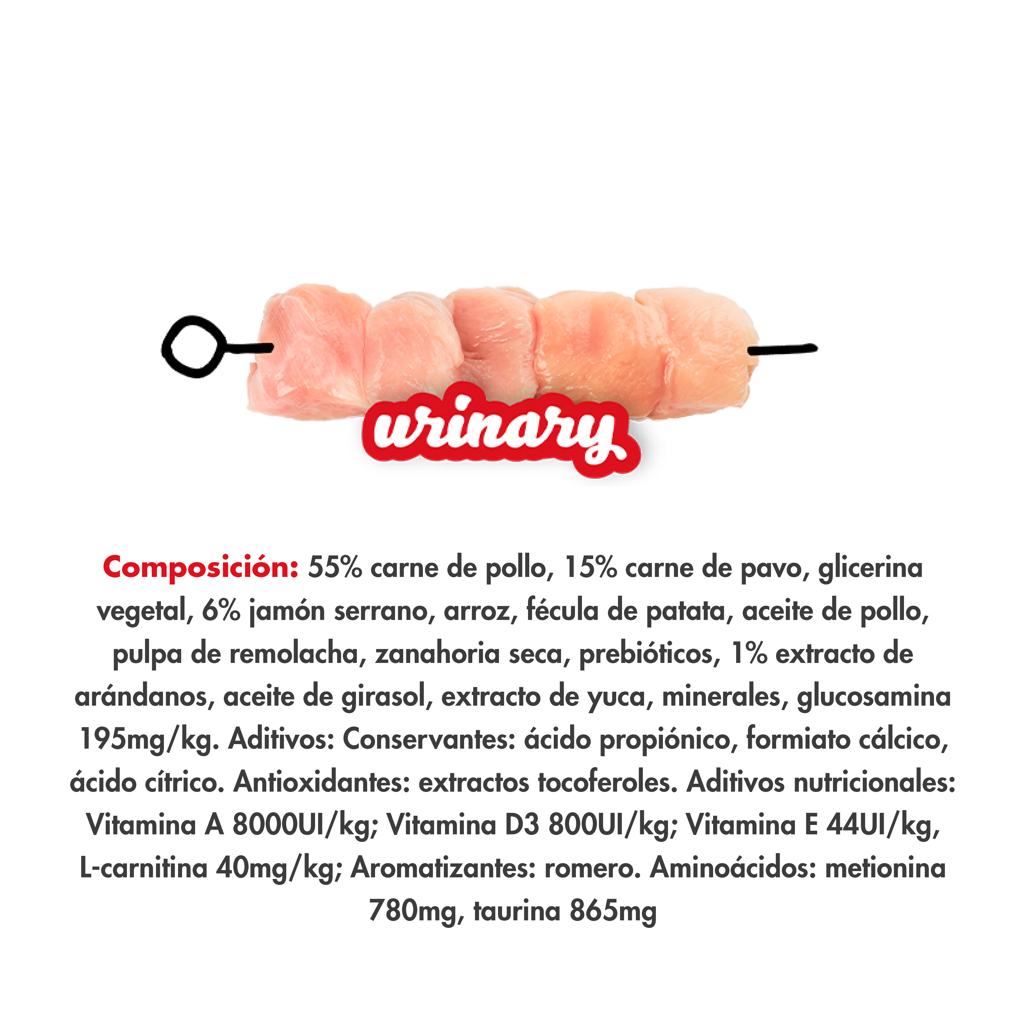 MDT NEW SERRANO SNACKS GATO URINARY POLLO 50 GR