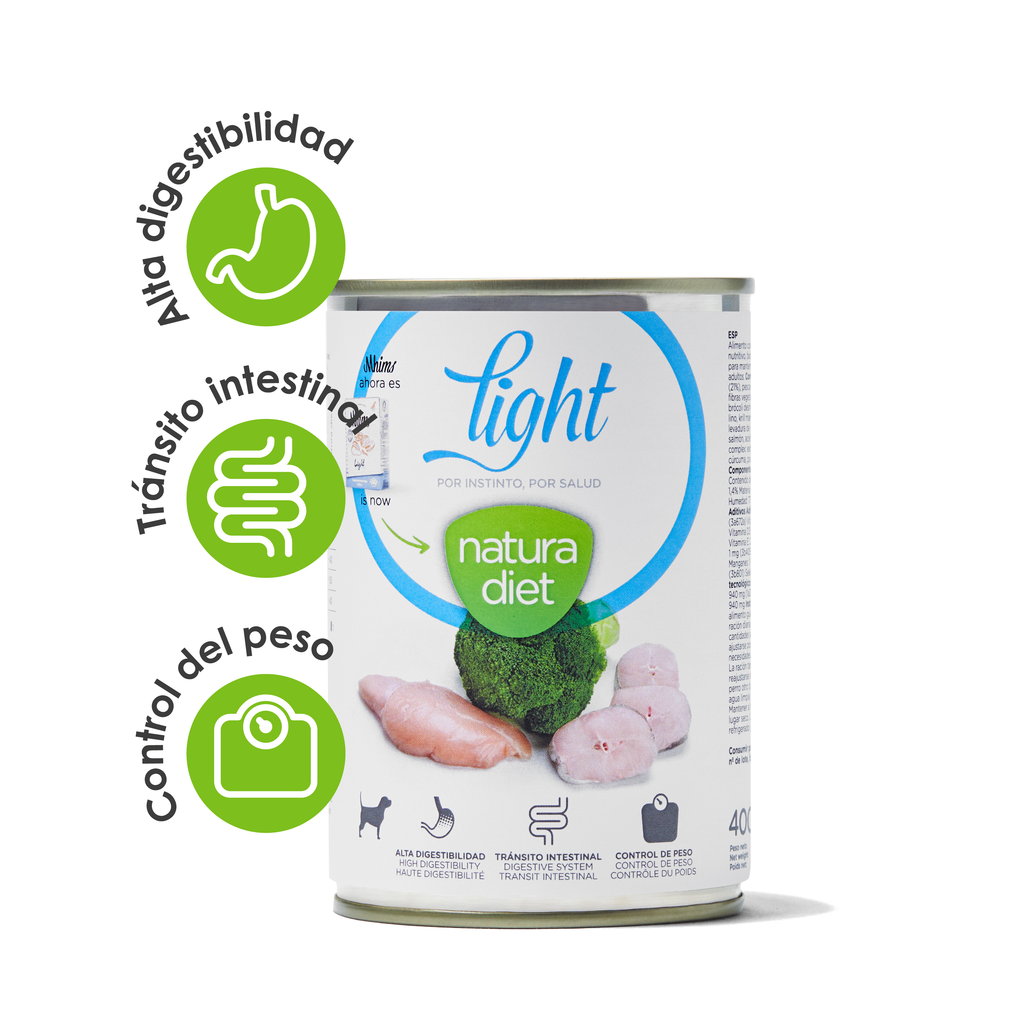 DNG NATURA DIET DOG PATE LIGHT 400 GR