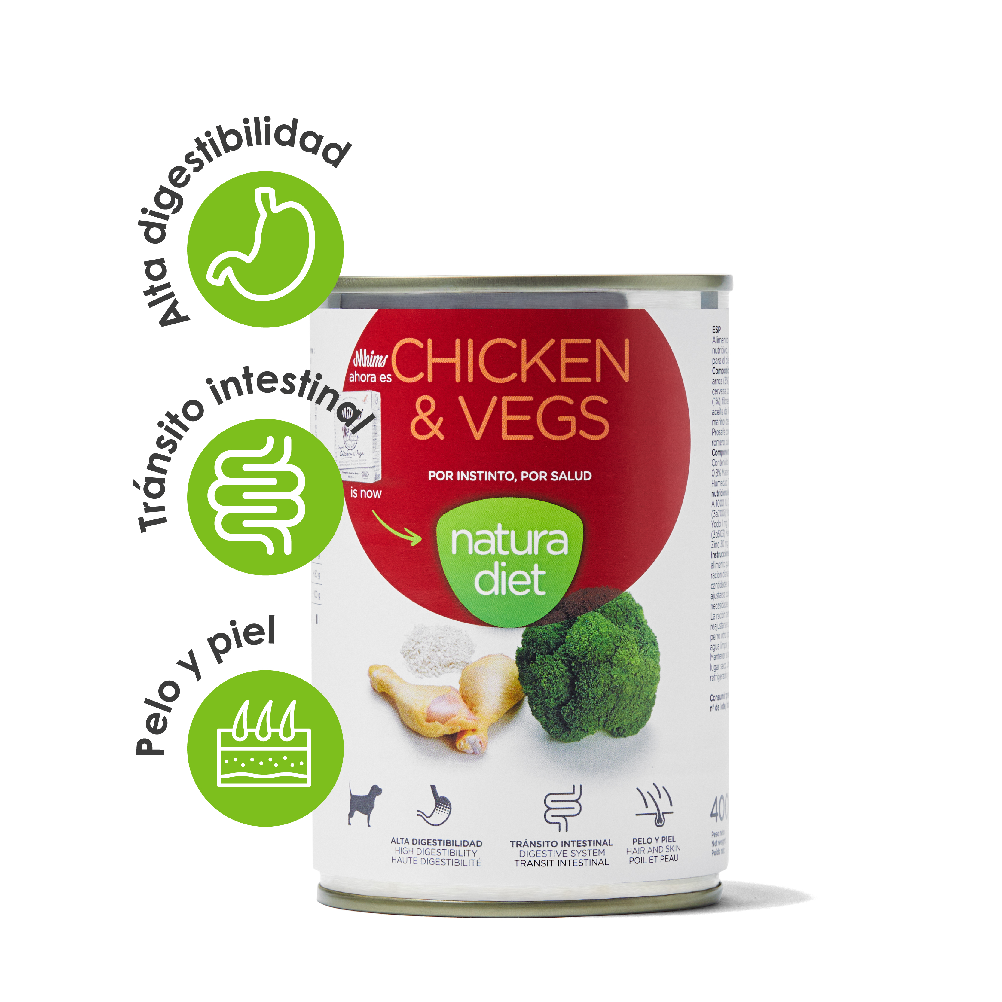 DNG NATURA DIET DOG PATE CHICKEN &amp; VEGS 400 GR