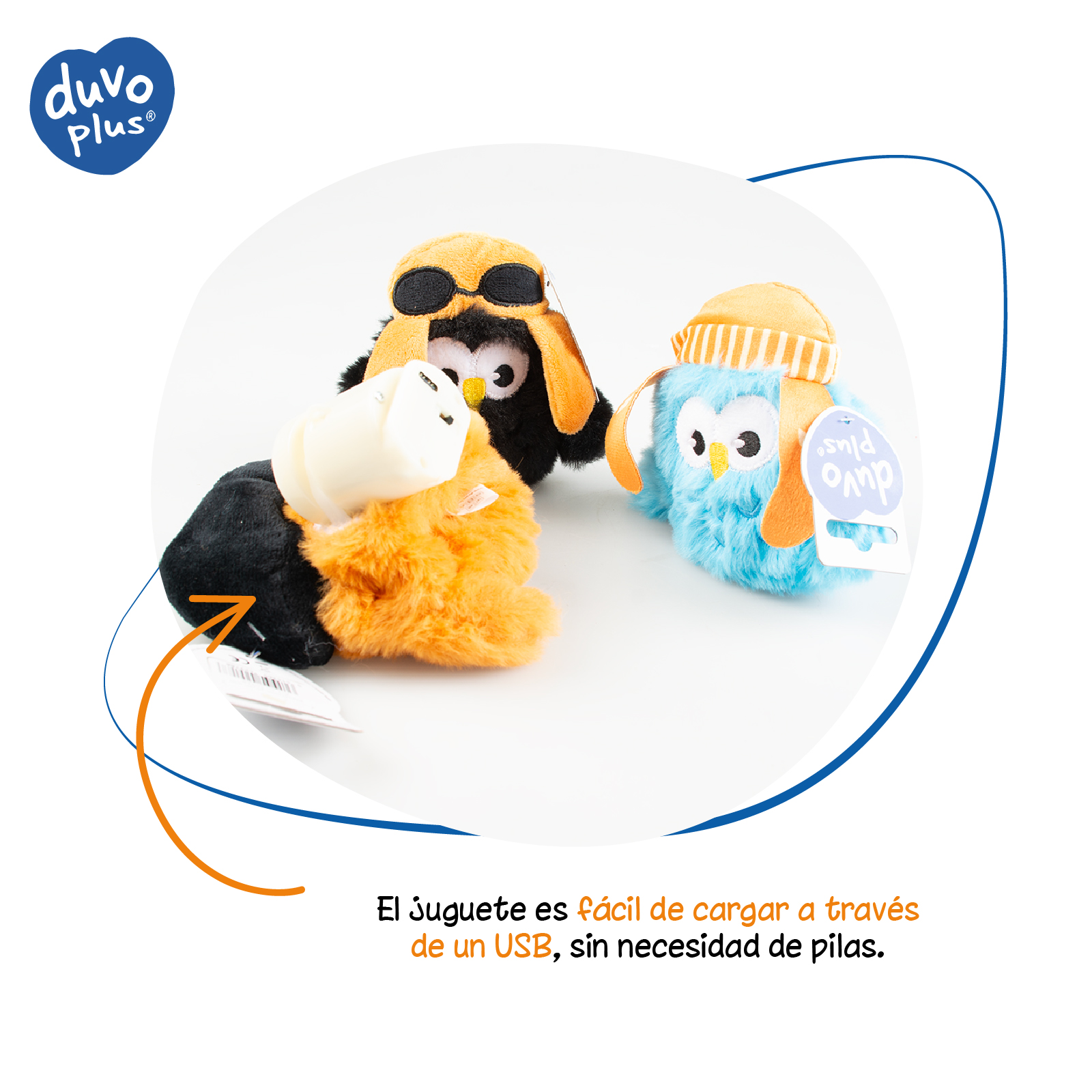 DUVO JUGUETE GATO BUHO ELECTRONICO SURTIDO 6 x 10 x 13 CM