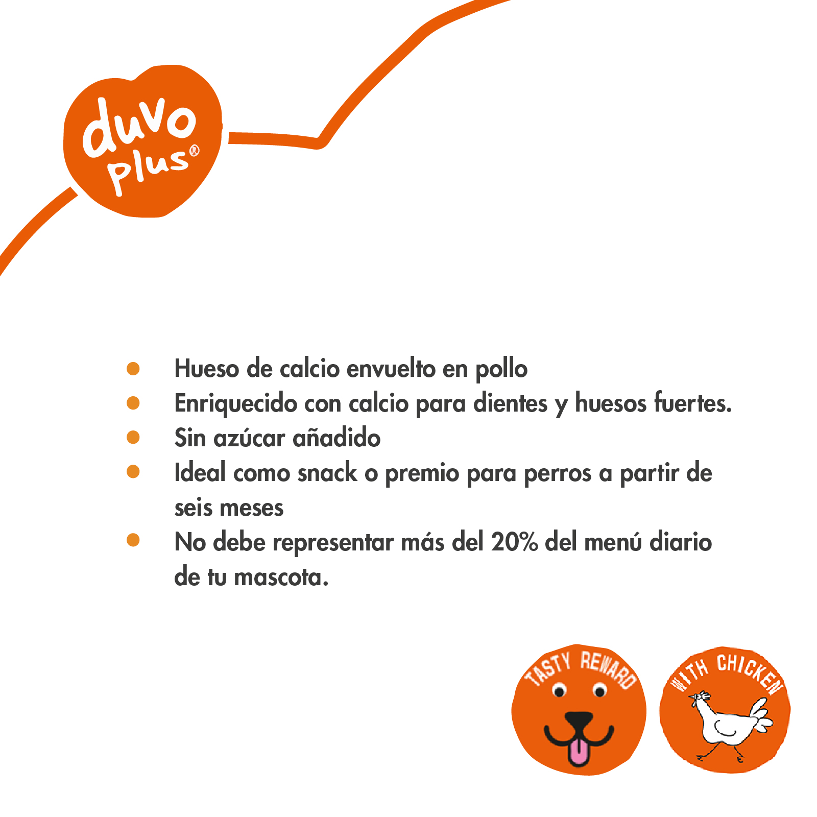 DUVO MEAT MUSLOS DE POLLO Y CALCIO BOLSA 180 GR