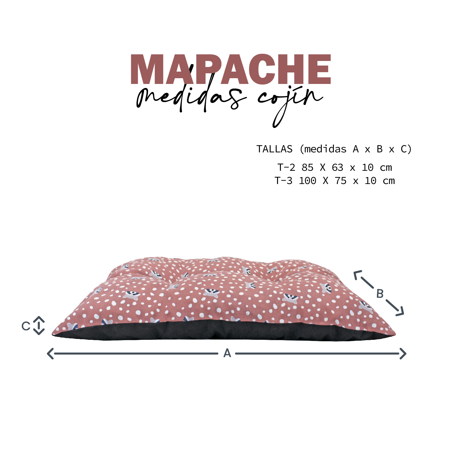 YAGU COLCHON BASIC PESPUNTE MAPACHE