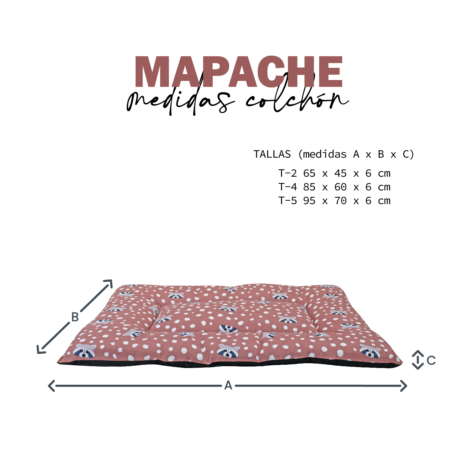 YAGU COLCHON HUESCA MAPACHE