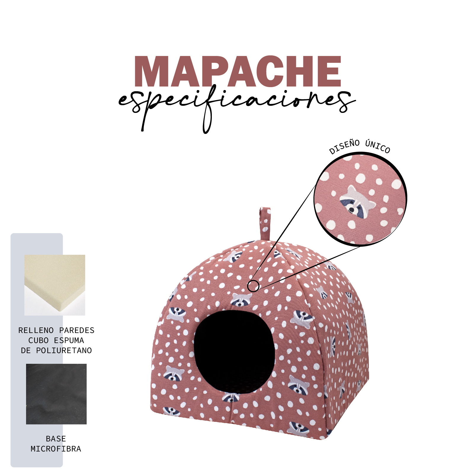 YAGU IGLOO MAPACHE T-U  40 x 40 x 40 CM