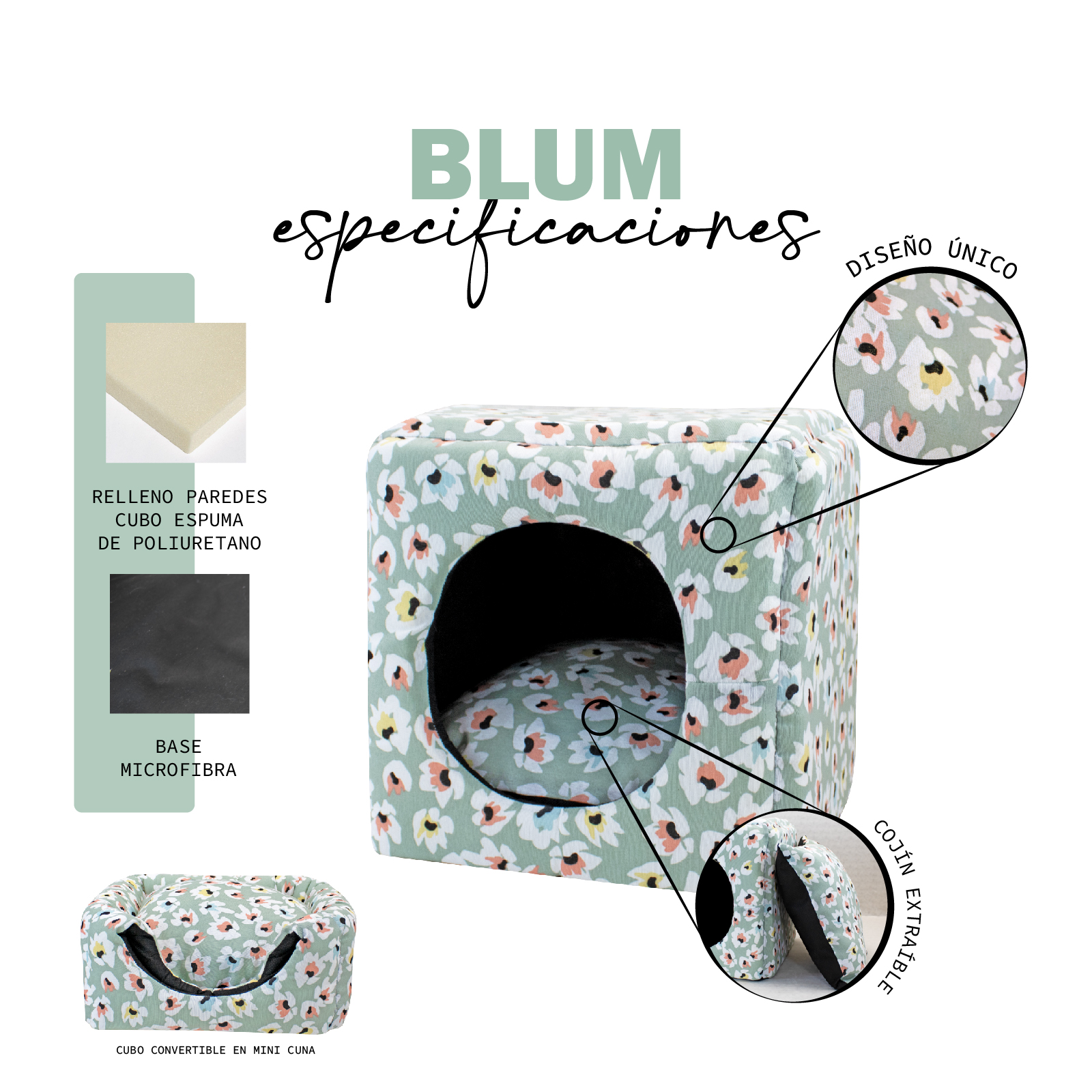 YAGU CUBO BLUM T-U  33 x 33 x 33 CM
