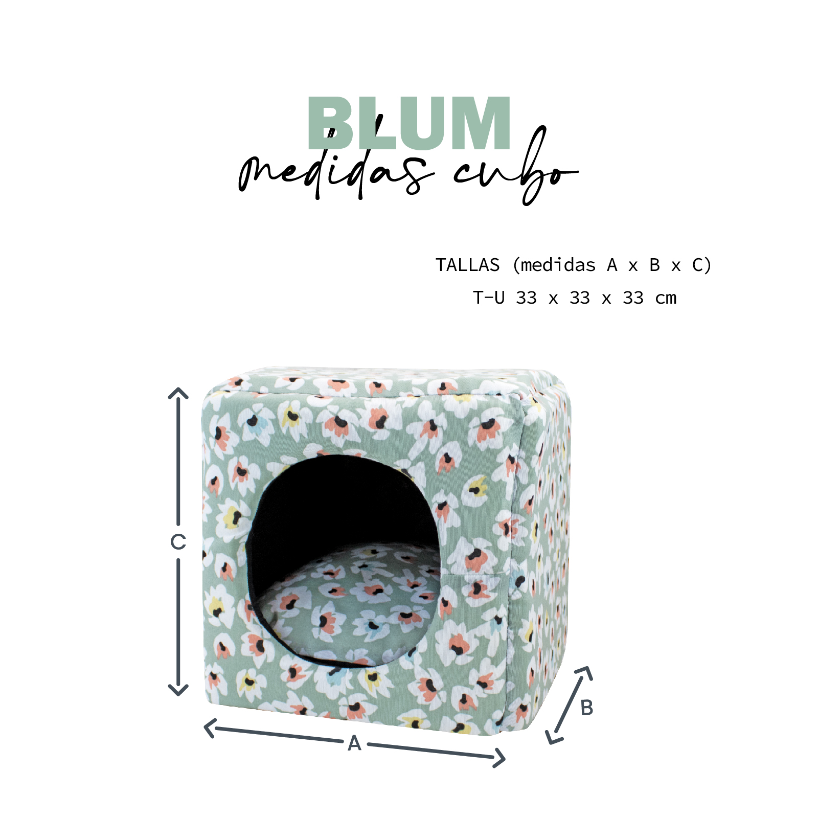 YAGU CUBO BLUM T-U  33 x 33 x 33 CM