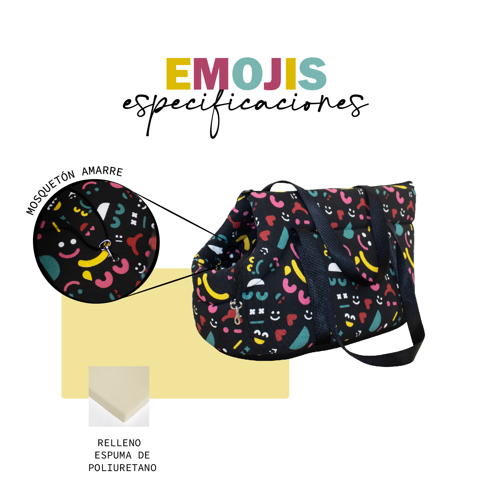 YAGU BOLSO ESPUMA EMOJIS