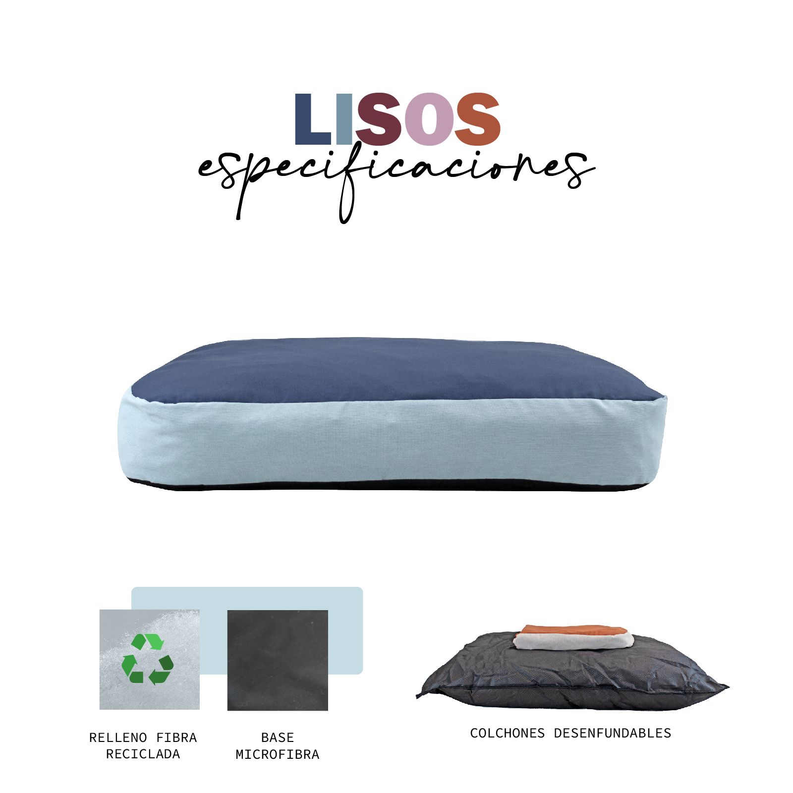 YAGU COLCHON HAPPY AZUL-CELESTE