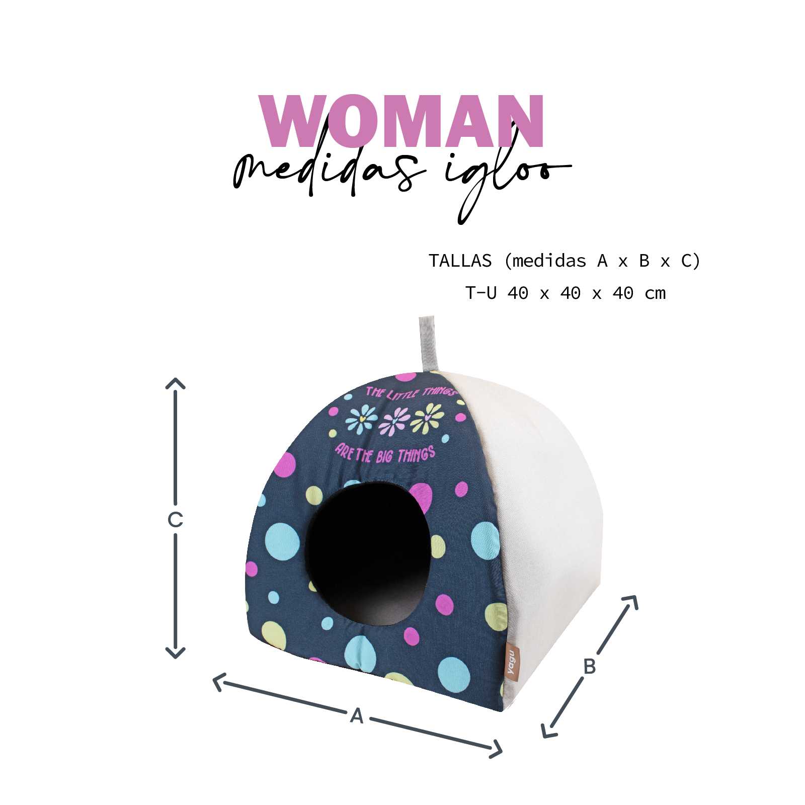 YAGU IGLOO IZARO WOMAN T-U  40 x 40 x 40 CM
