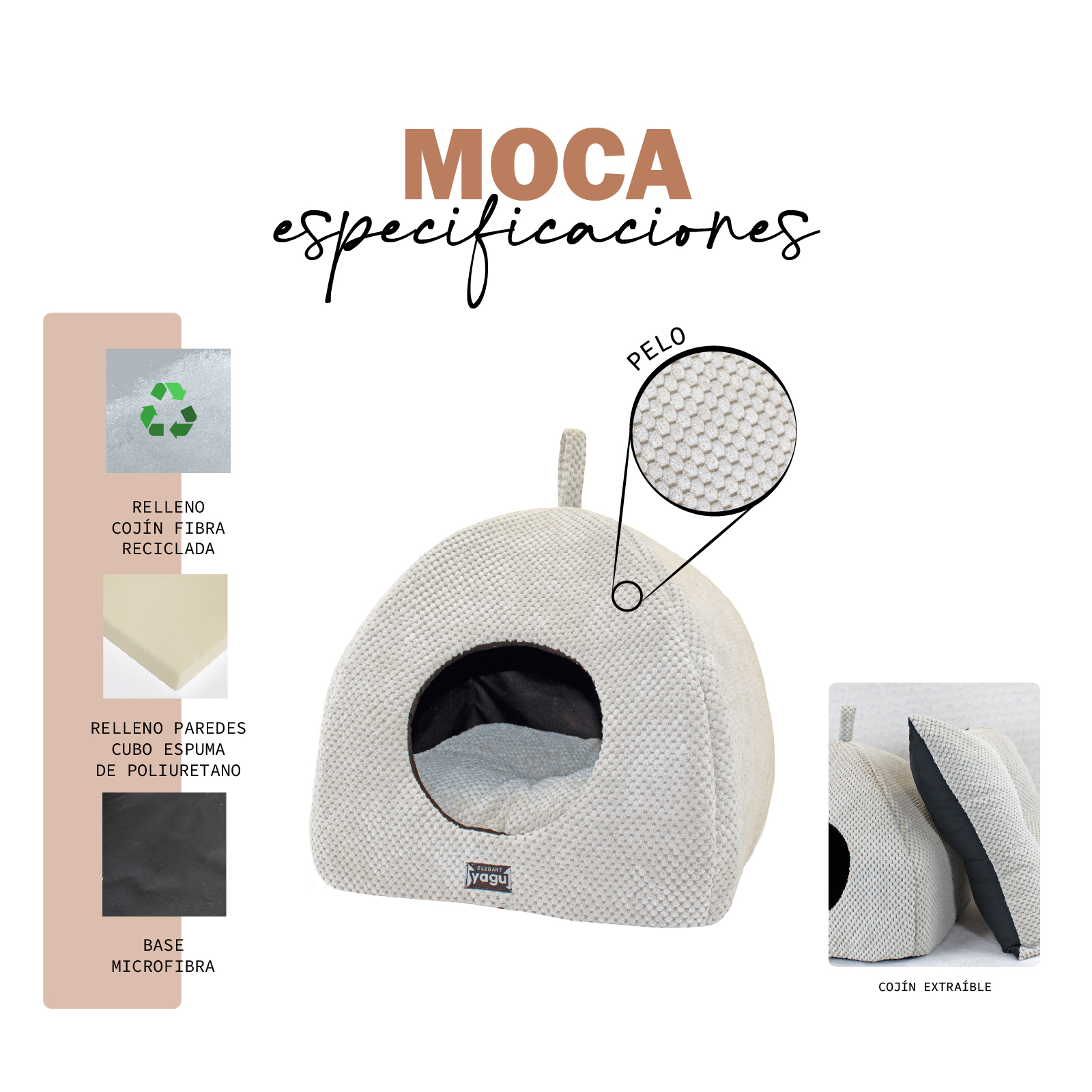 YAGU IGLOO MOCA T-1 40 x 40 x 40 CM