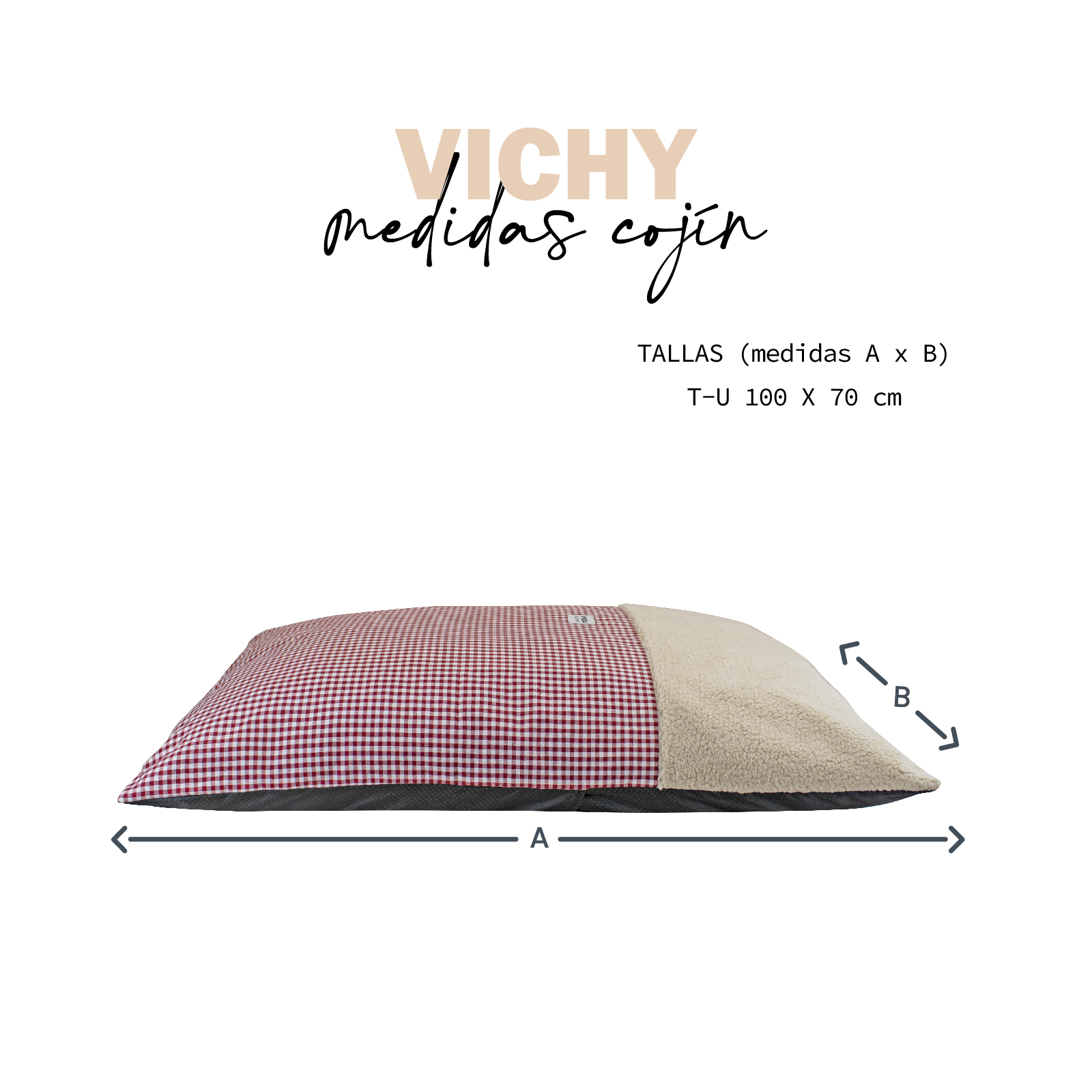 YAGU COJIN EOS VICHY GRANA T-U  100 x 70 CM