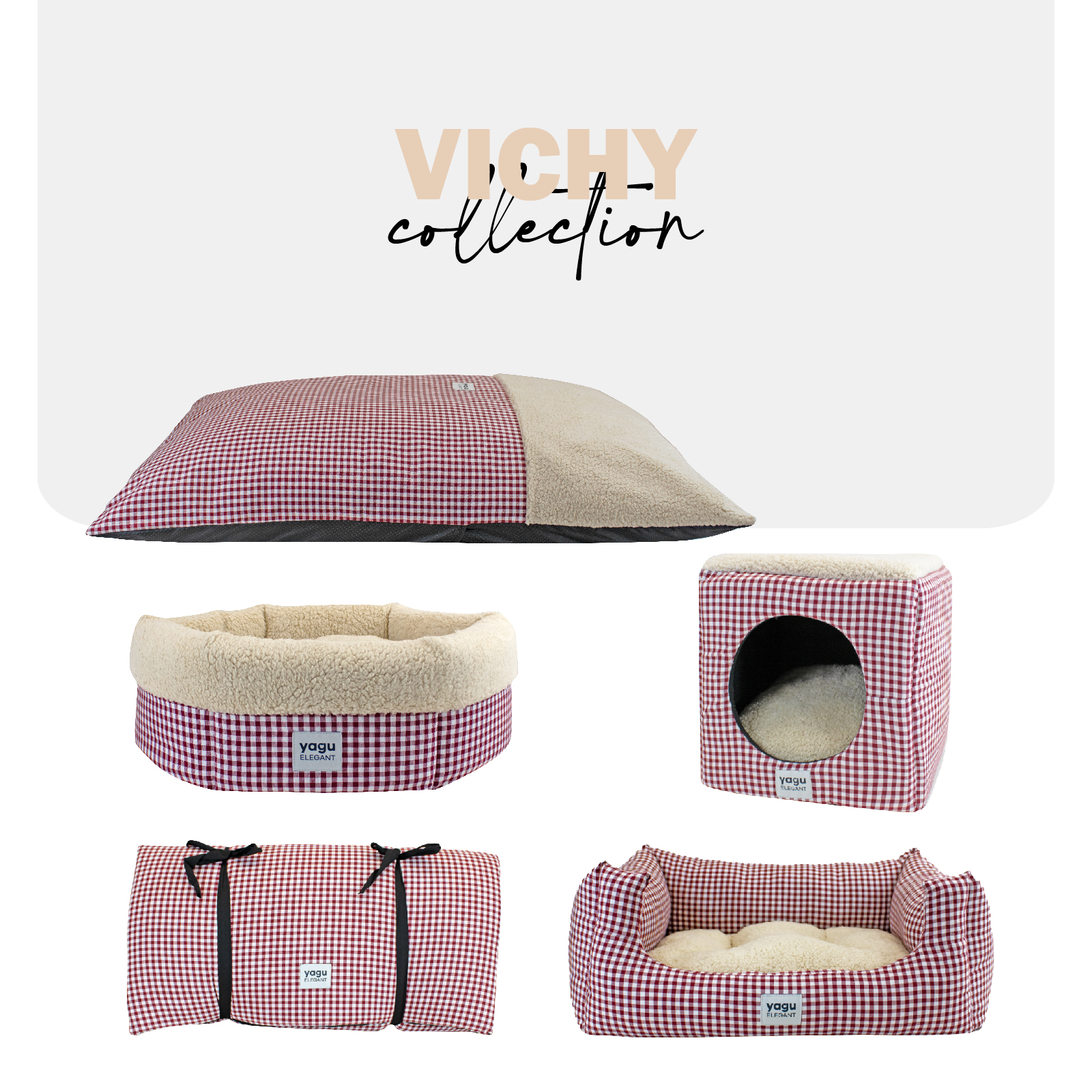 YAGU CUNA ROYAL VICHY GRANA T-U  48 x 48 x 17 CM