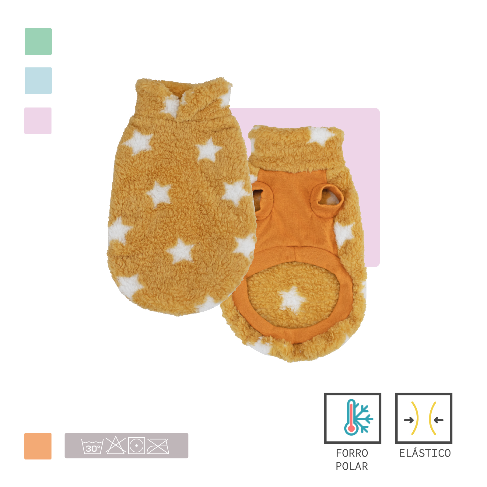 MI&amp;DOG SUDADERA COZY YELLOW STAR