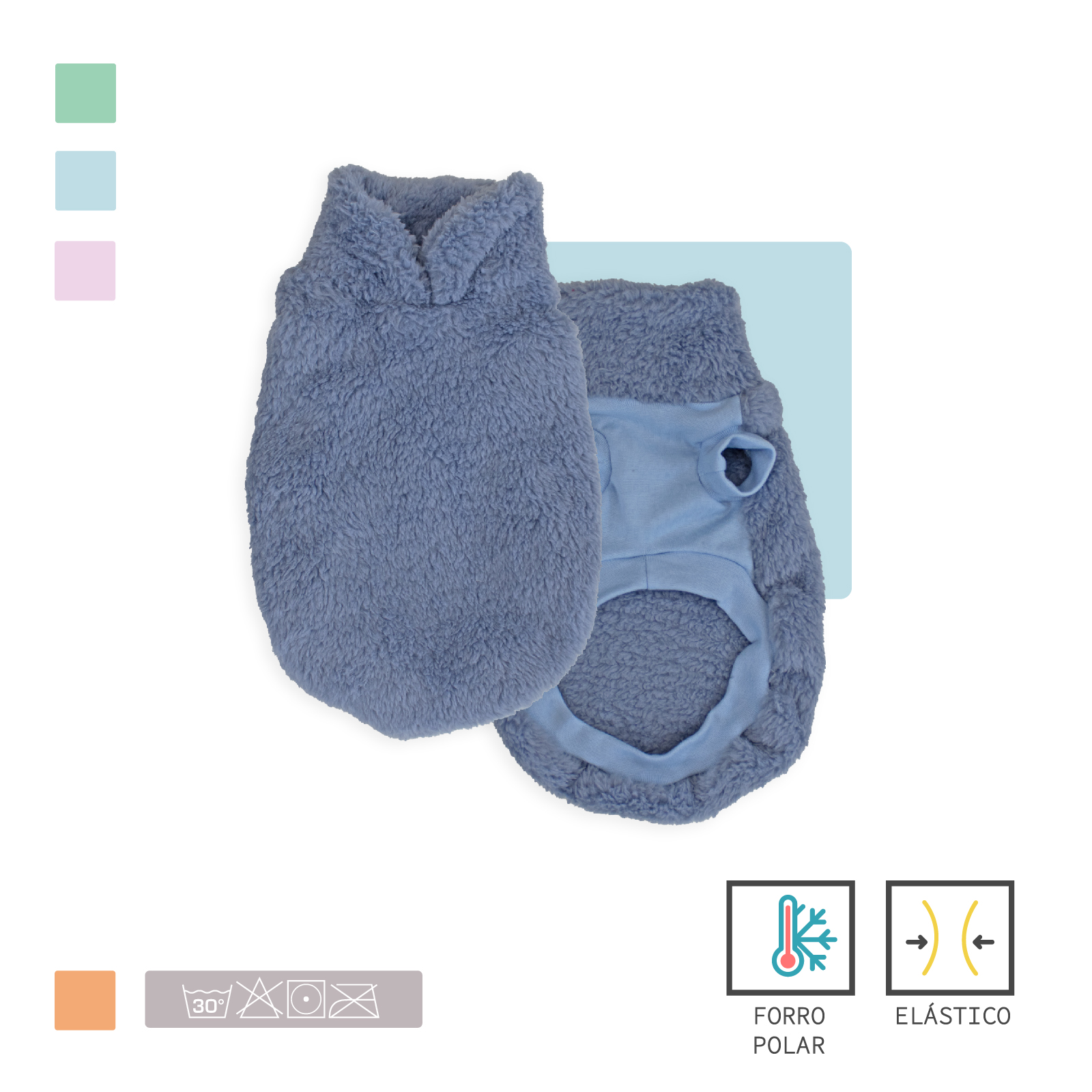 MI&amp;DOG SUDADERA COZY SKY BLUE