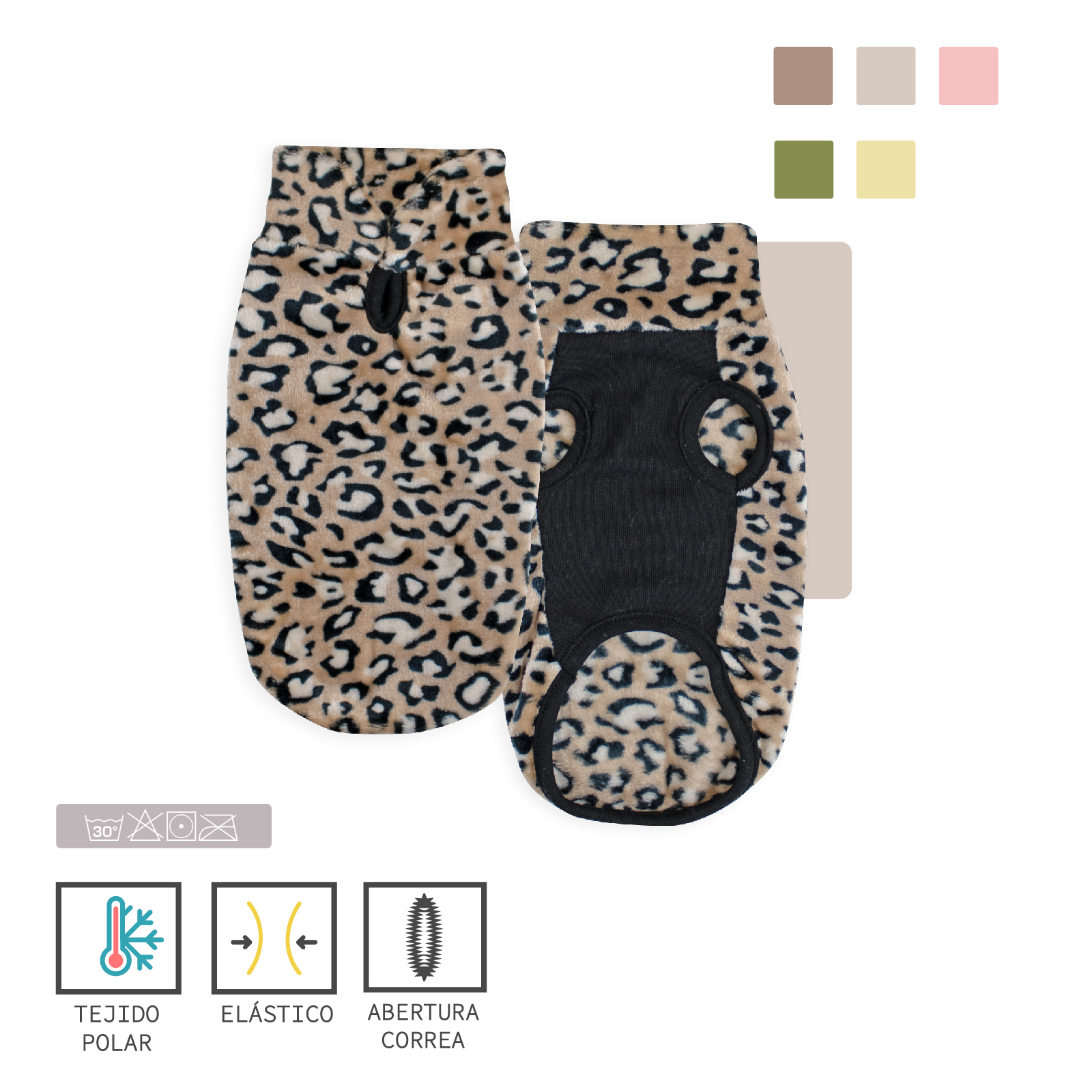 MI&amp;DOG JERSEY POLAR ANIMAL PRINT