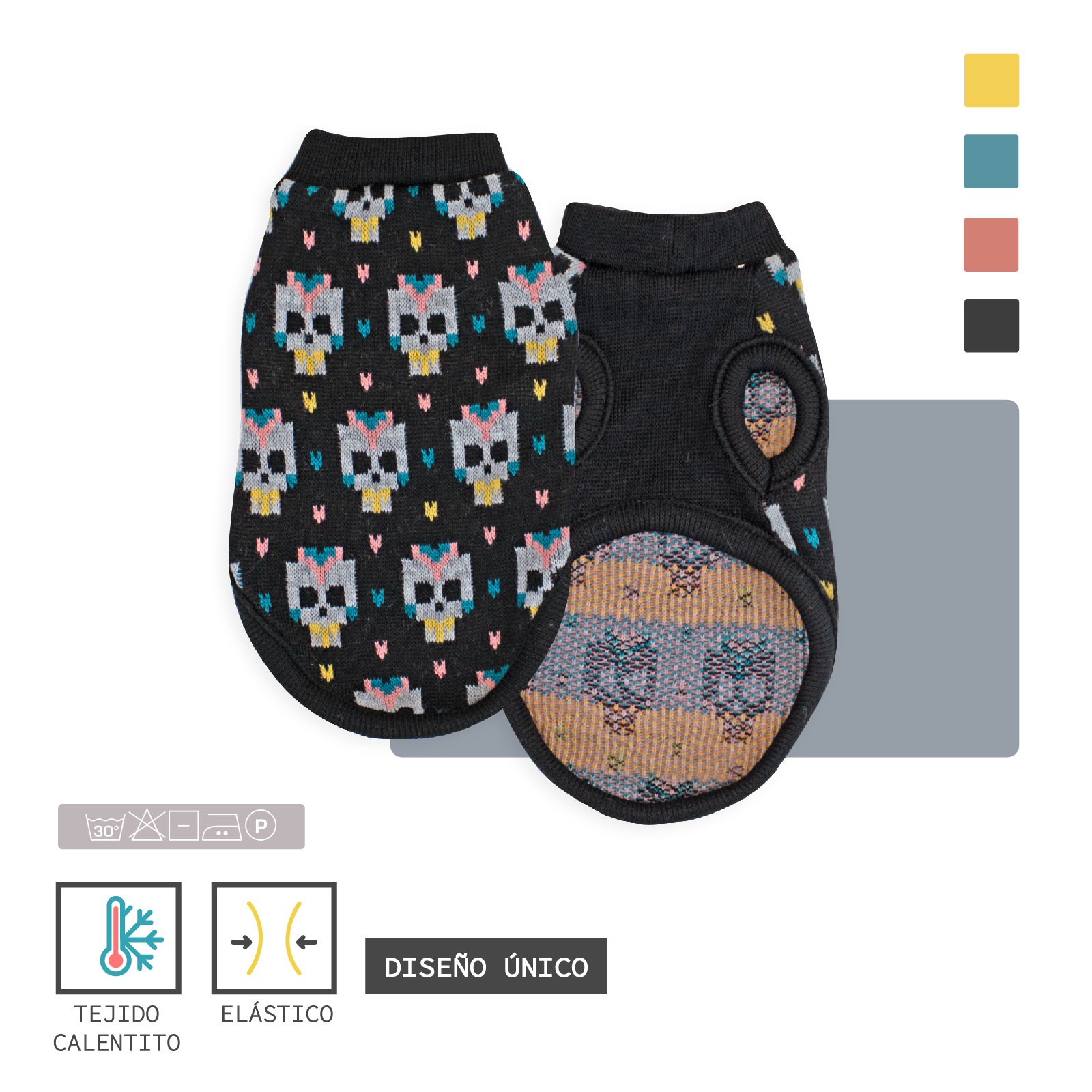 MI&amp;DOG JERSEY PUNTO ESTAMPADO SKULLS