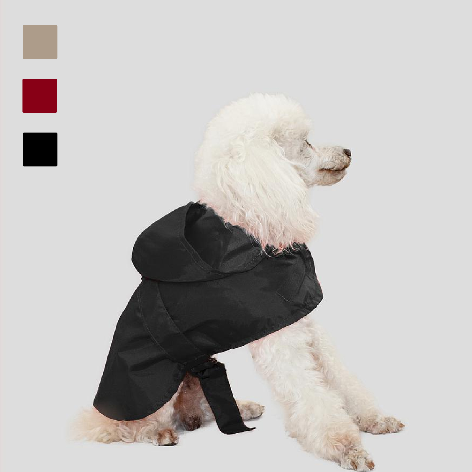 MI&amp;DOG IMPERMEABLE COLOR NEGRO