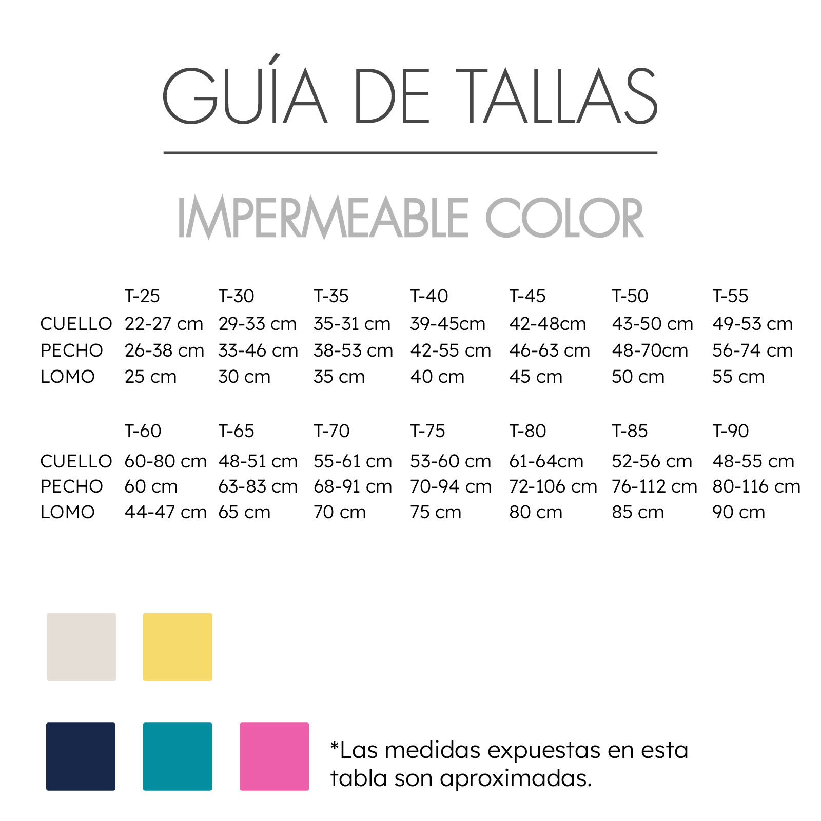 MI&amp;DOG IMPERMEABLE COLOR NEGRO