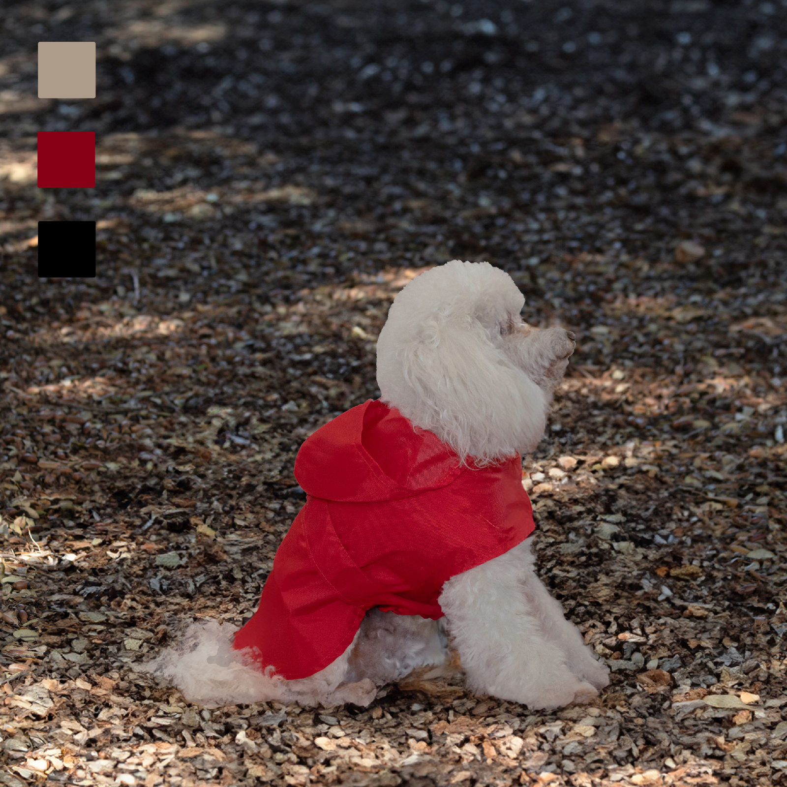 MI&amp;DOG IMPERMEABLE COLOR ROJO