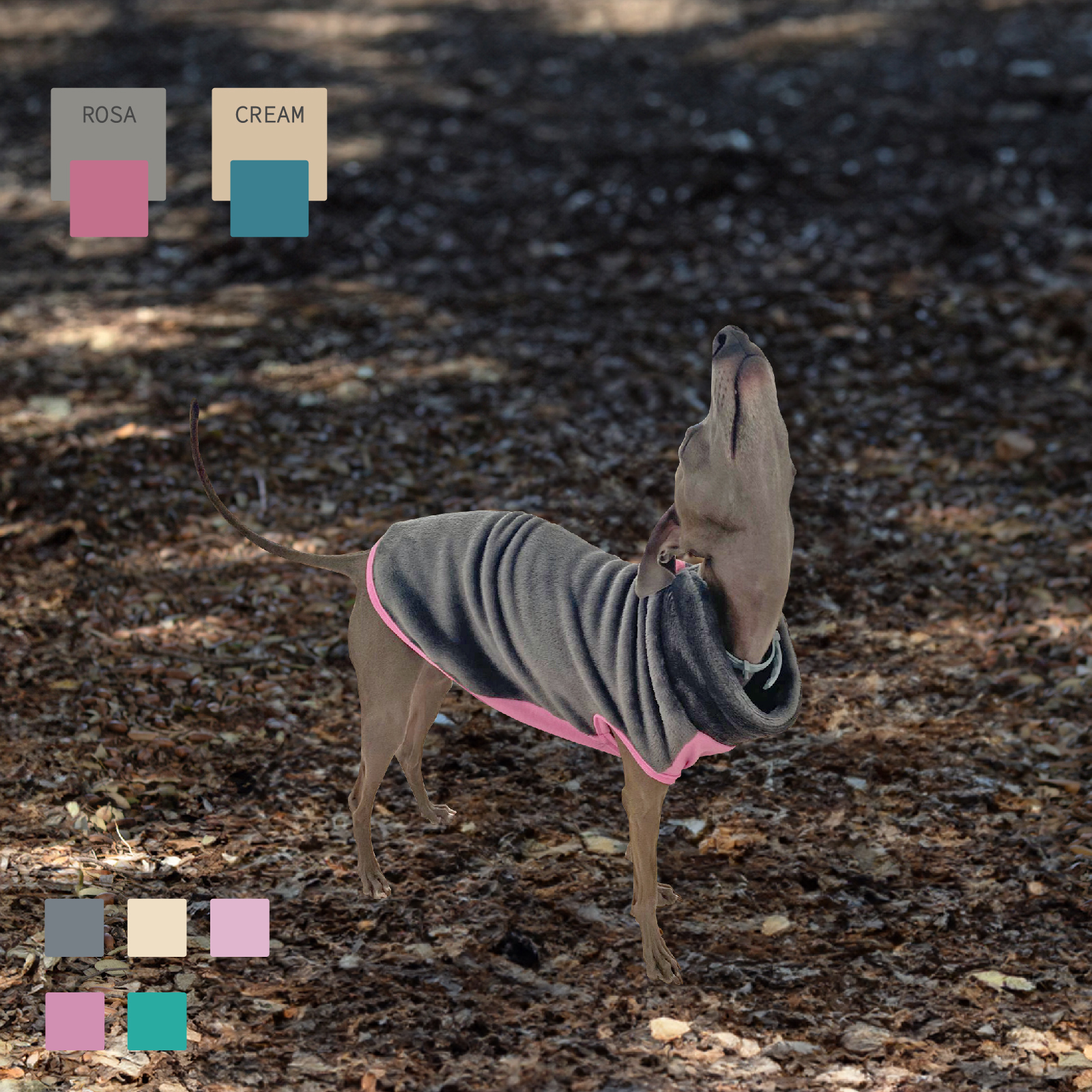 MI&amp;DOG JERSEY POLAR BICOLOR ROSA