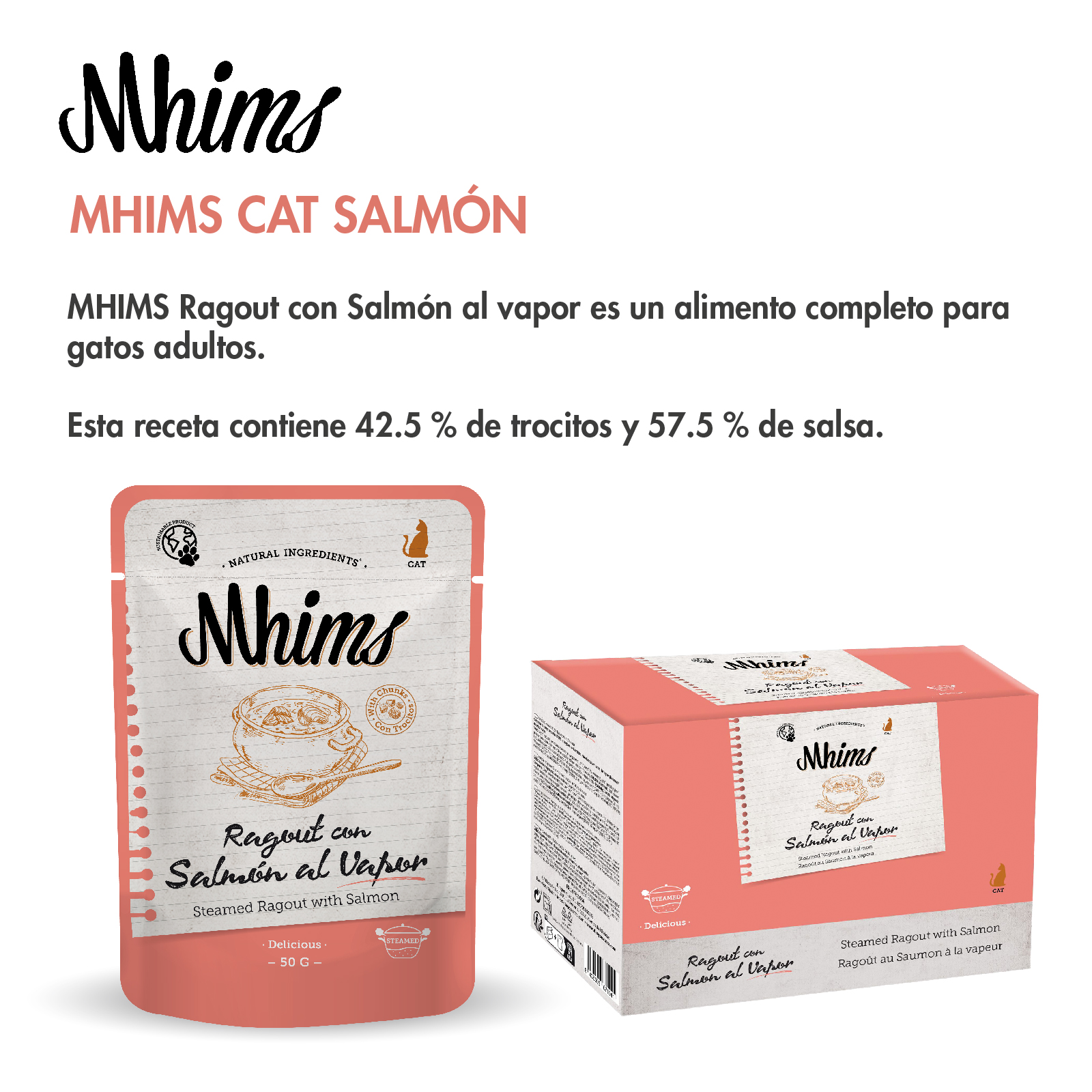 DNG MHIMS CAT RAGOUT CON SALMON AL VAPOR 85 GR